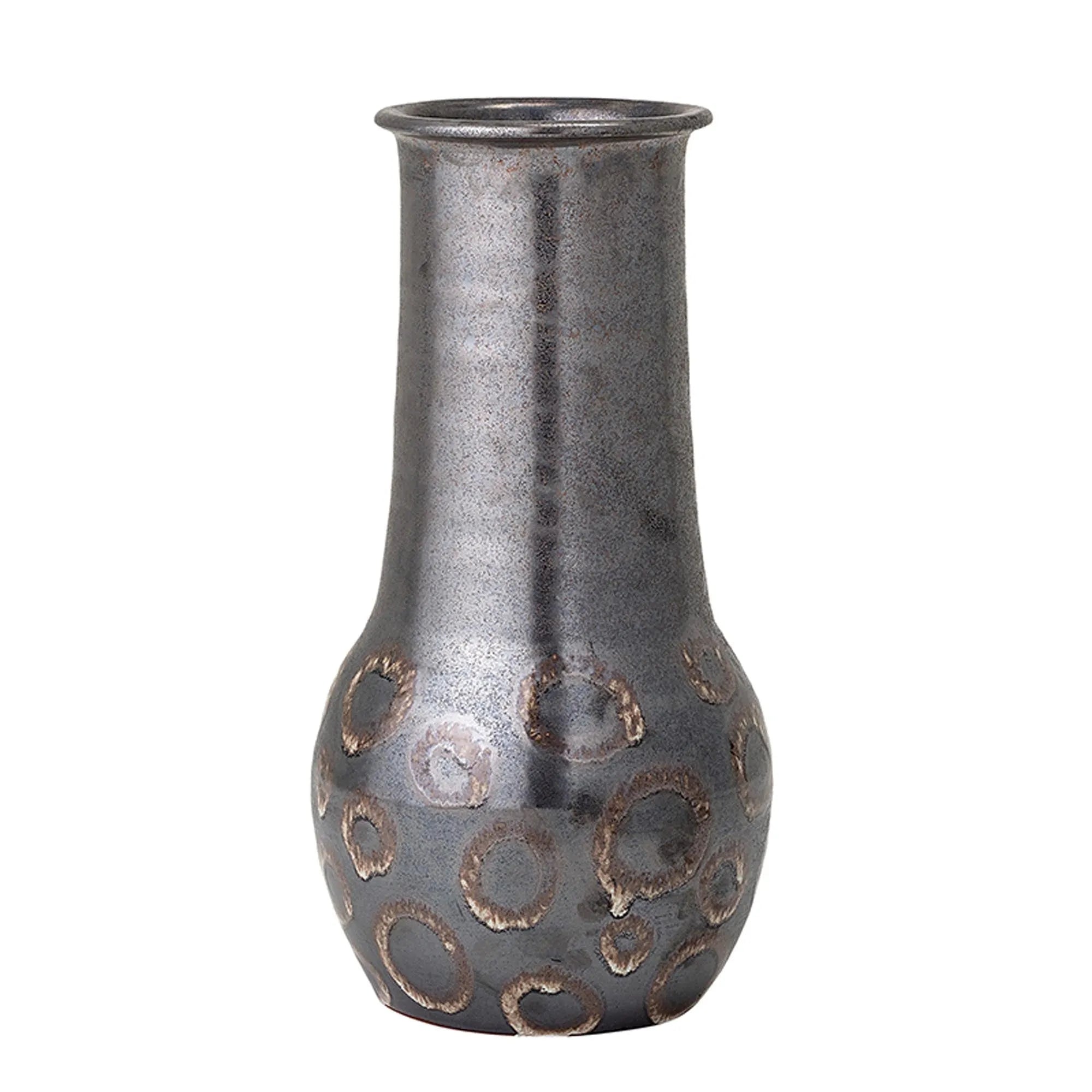 Gorm Deko-Vase, Schwarz, Terrakotta, Vase, KAQTU Design