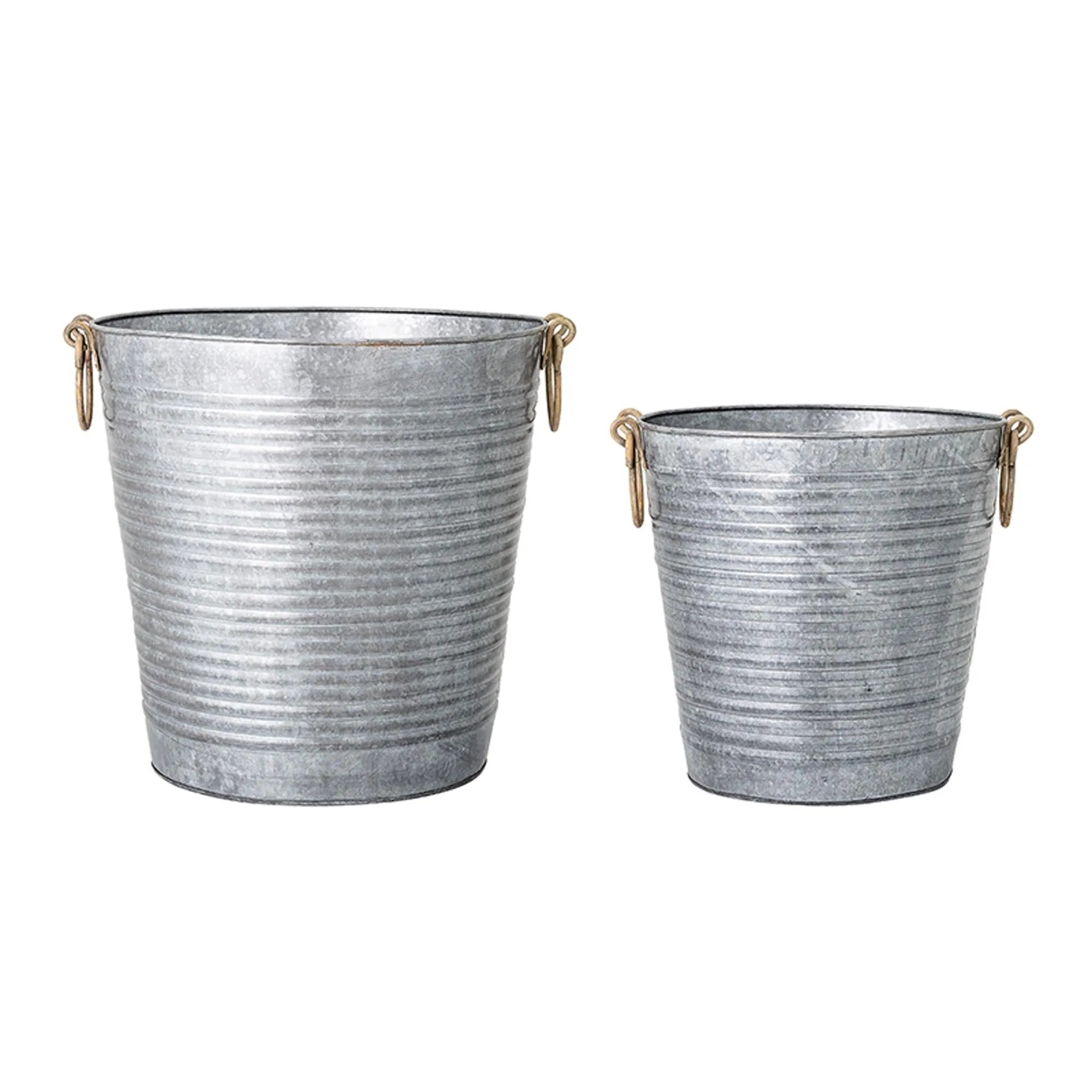 Evar Flowerpot, Grey, Metal, Blumentopf, KAQTU Design