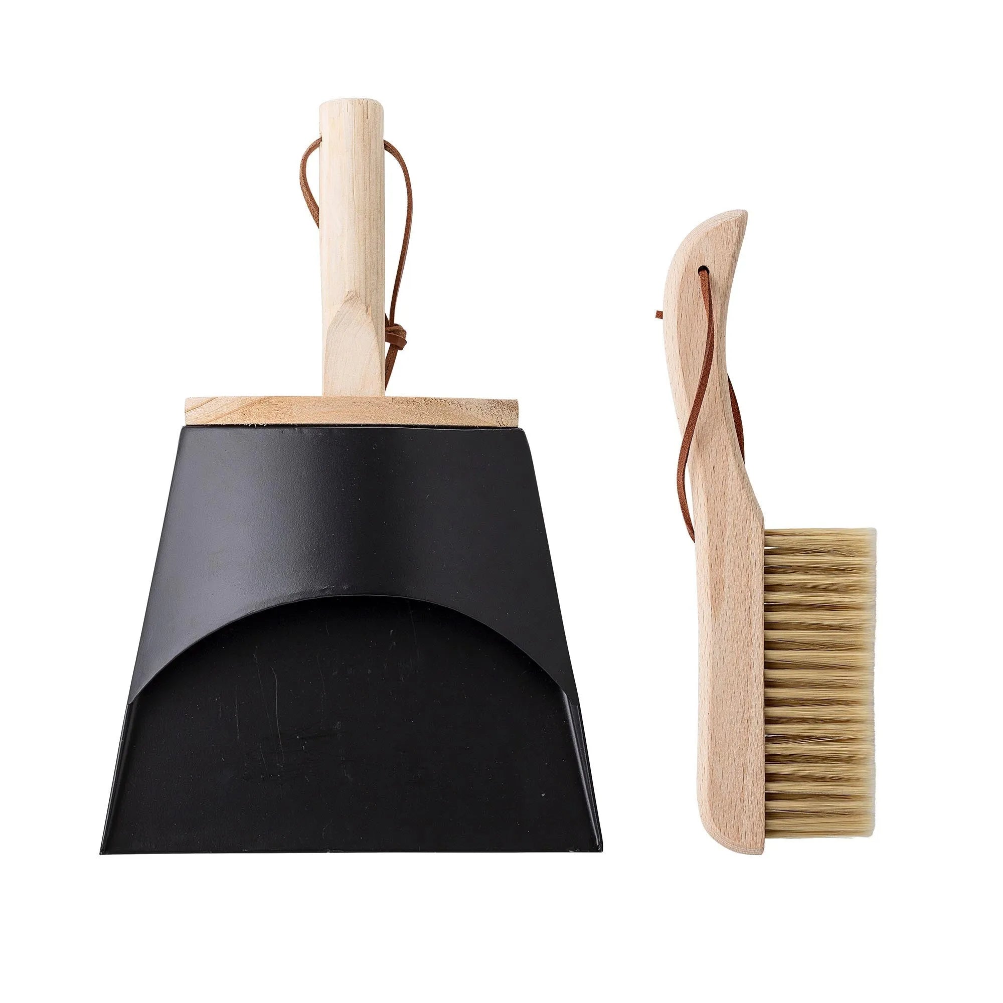 Cleaning Dustpan & Broom, Nature, Beech