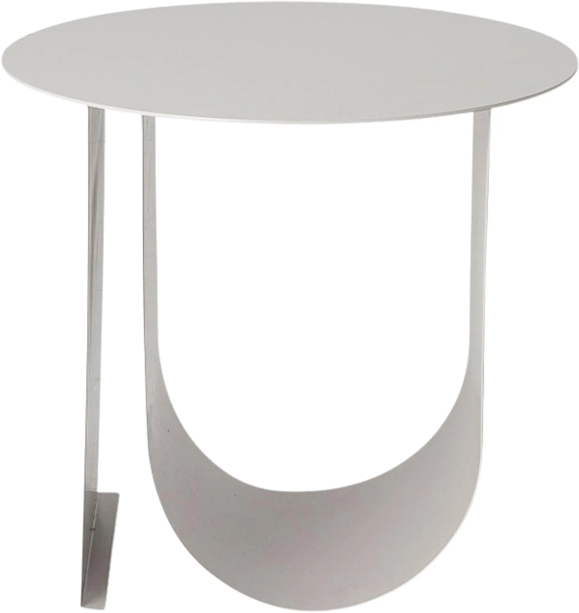 Cher Beistelltisch, Grau, Metall, Beistelltisch, KAQTU Design