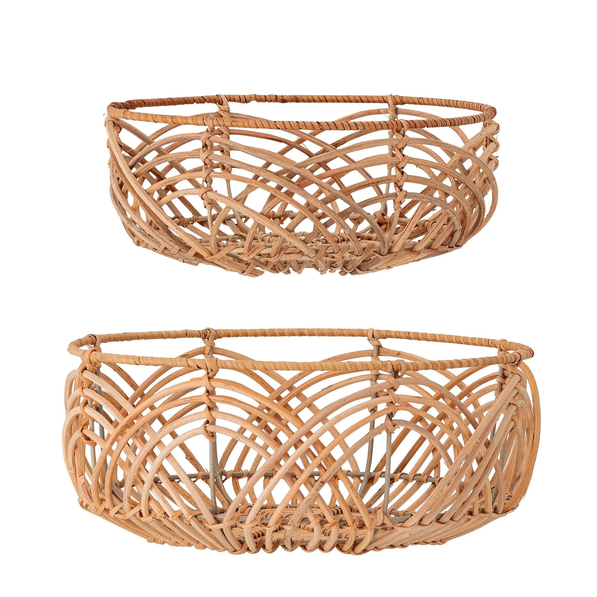 Anton Bread Basket, Nature, Rattan