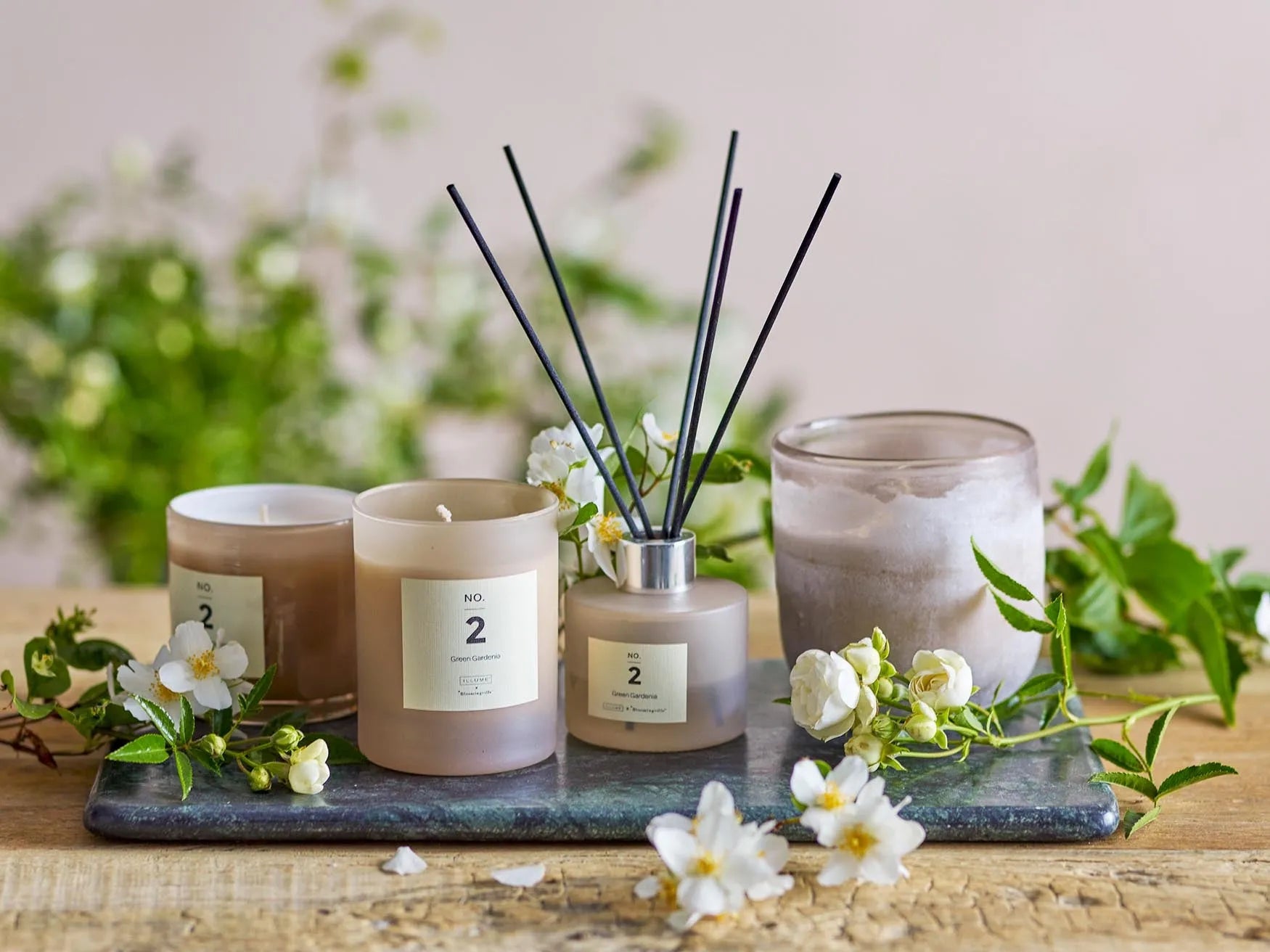 NO. 2 - Green Gardenia Scent Diffuser, Rose, Duftflüssigkeit