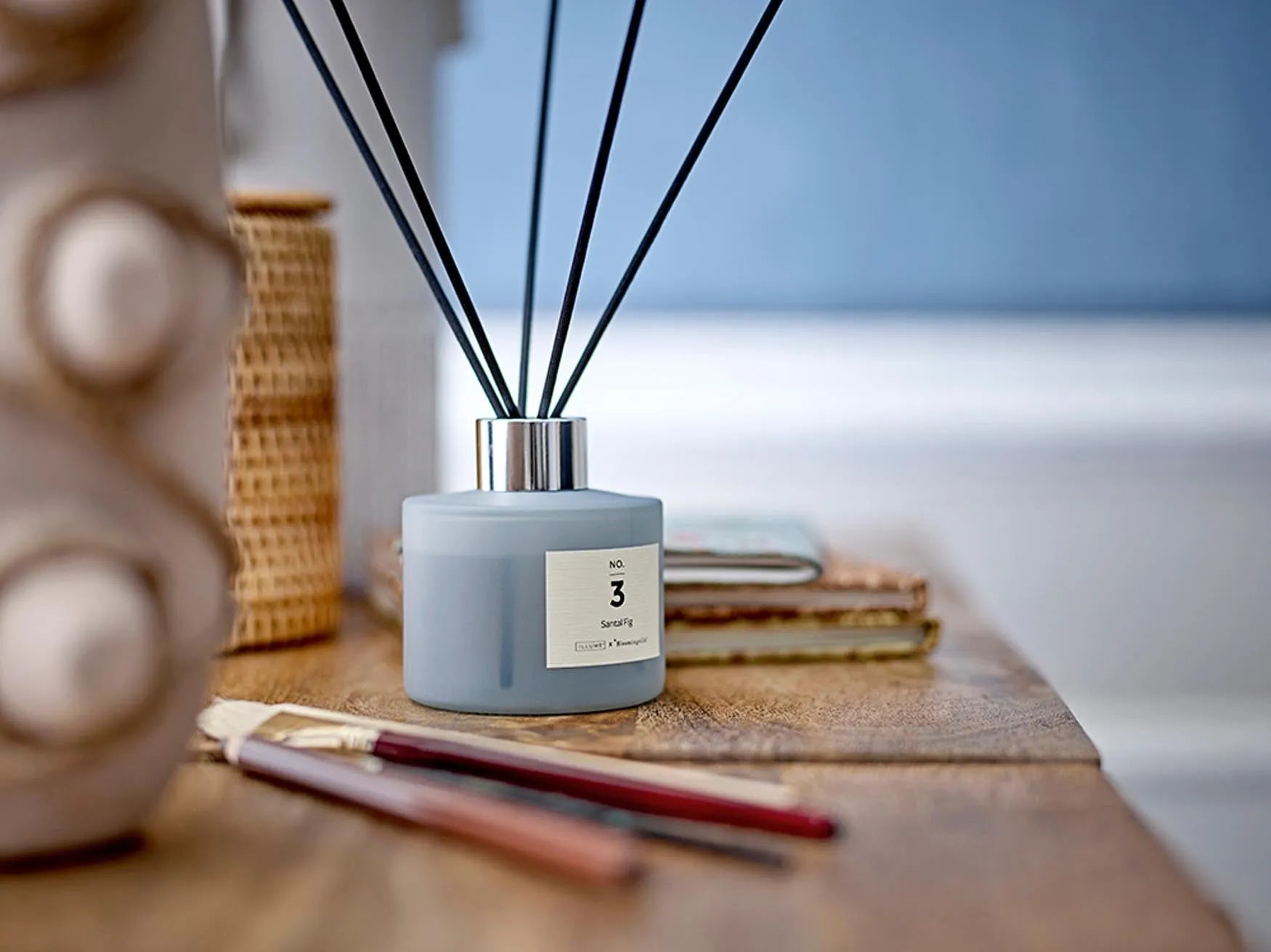 NO. 3 - Santal Fig Scent Diffuser, Blue, fragrance liquid