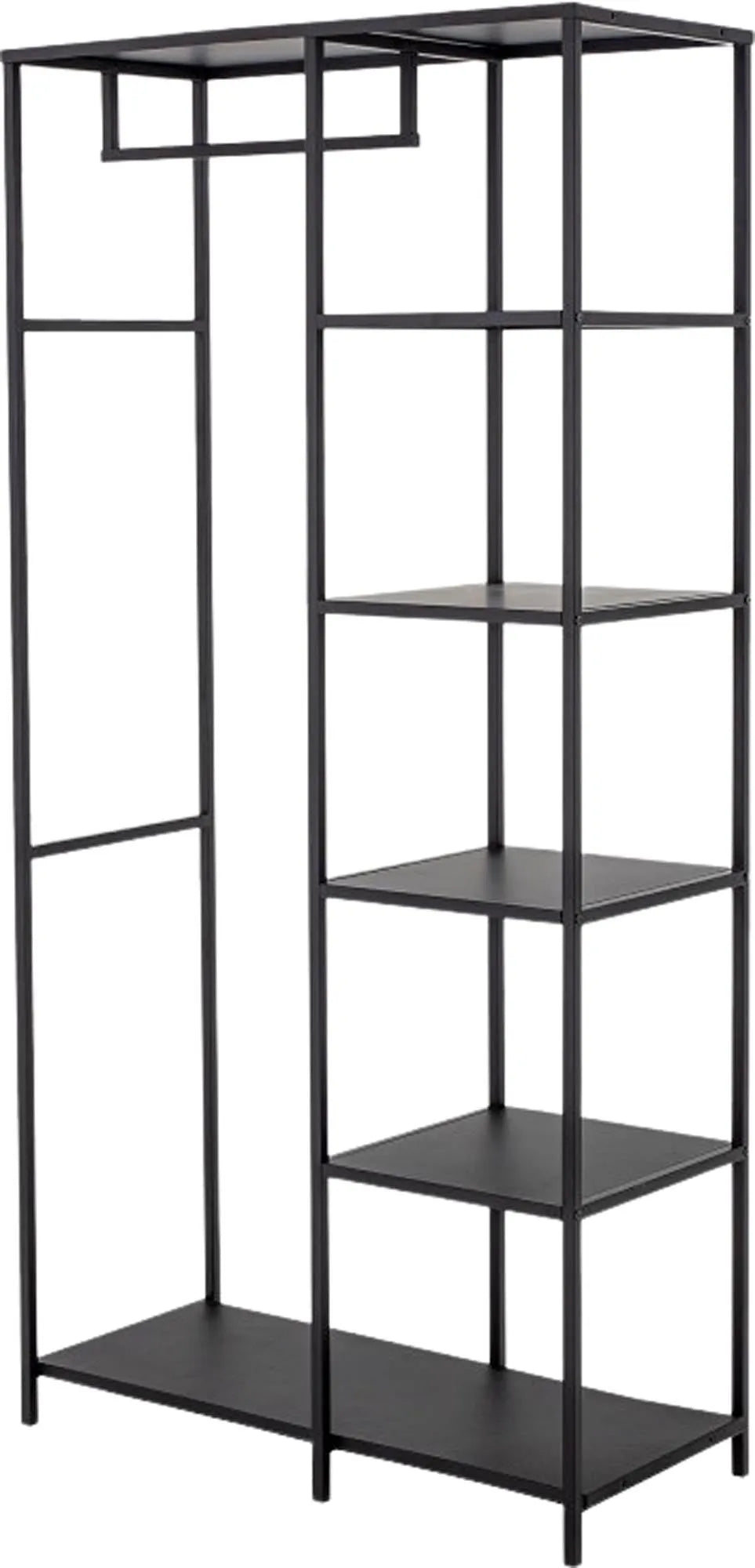 Valde Clothes Rack, Black, Metal, Garderobe, KAQTU Design