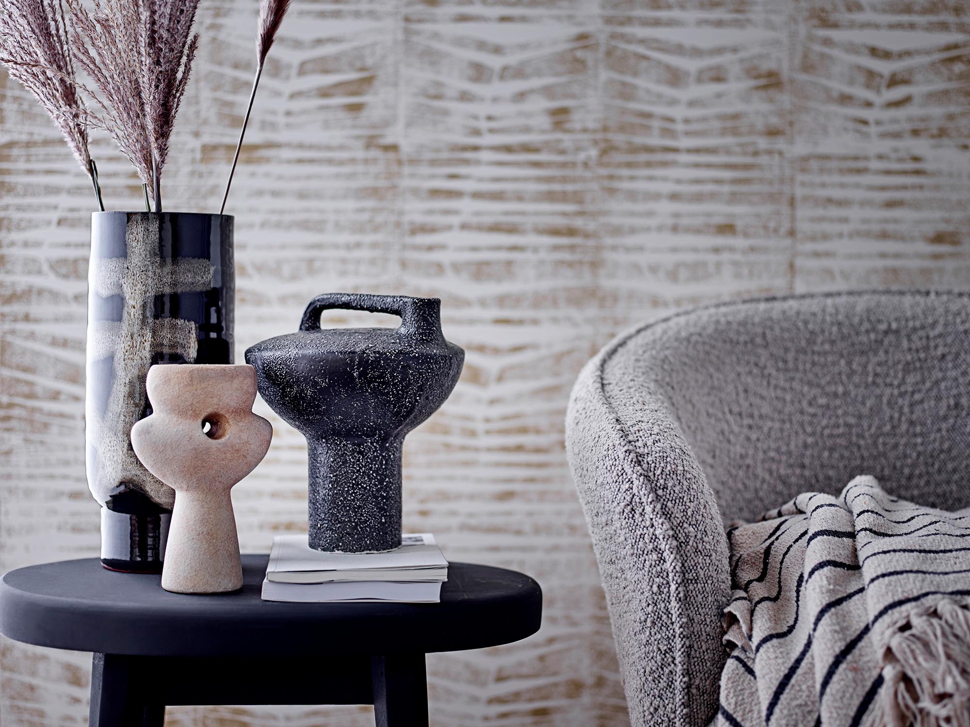 Ngoie Deko-Vase, Natur, Terrakotta in Nature präsentiert im Onlineshop von KAQTU Design AG. Vase ist von Bloomingville