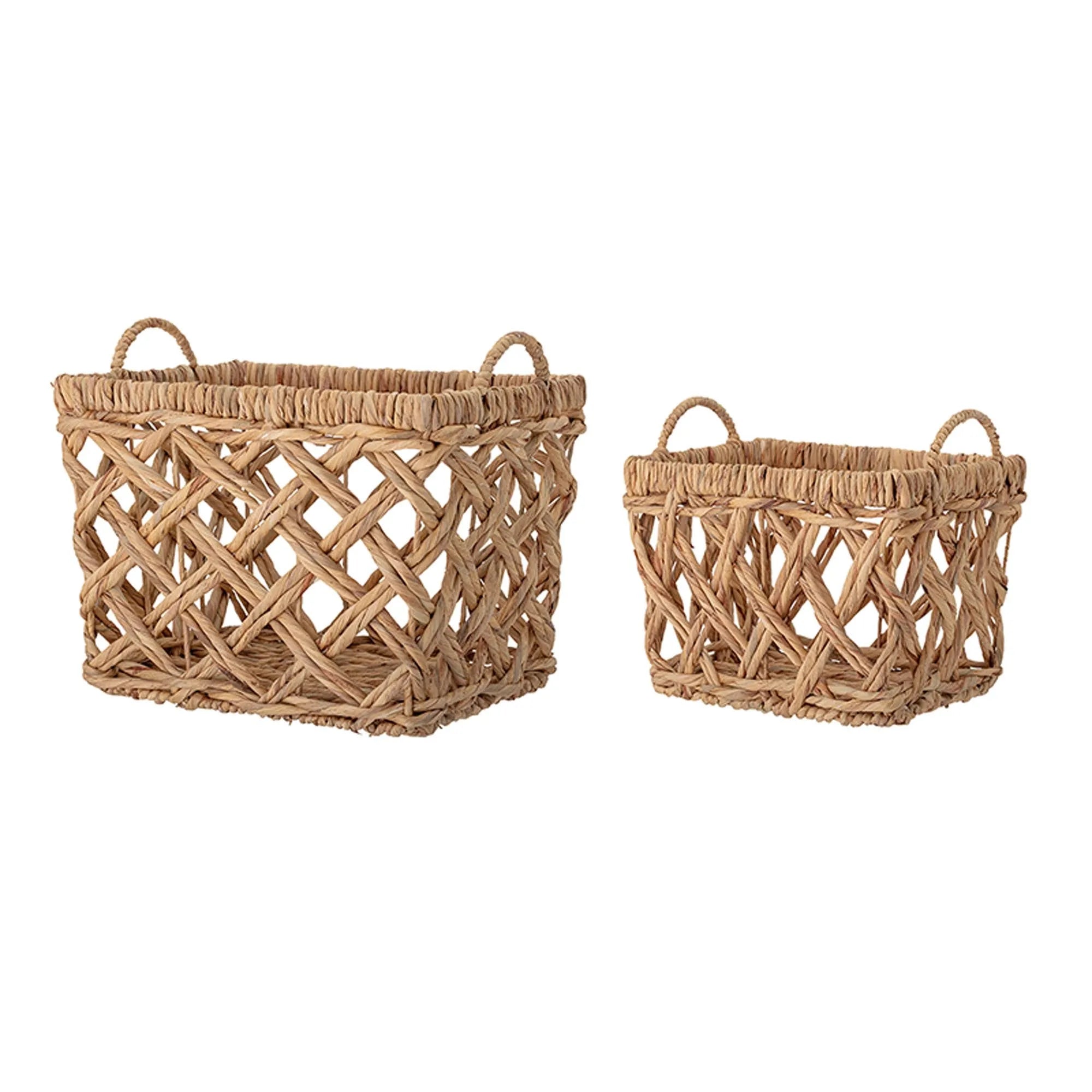 Sadia Basket, Nature, Water Hyacinth, Aufbewahrungskorb, KAQTU Design