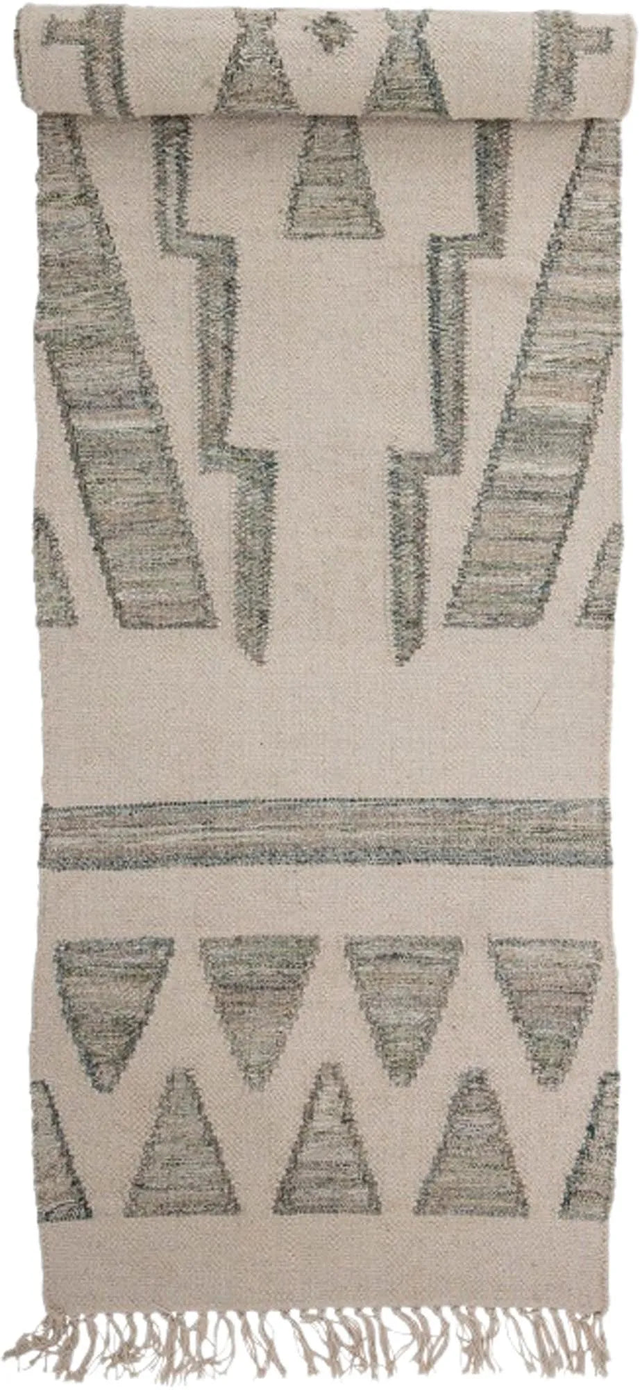 Delara Rug, Green, Wool, Teppich, KAQTU Design