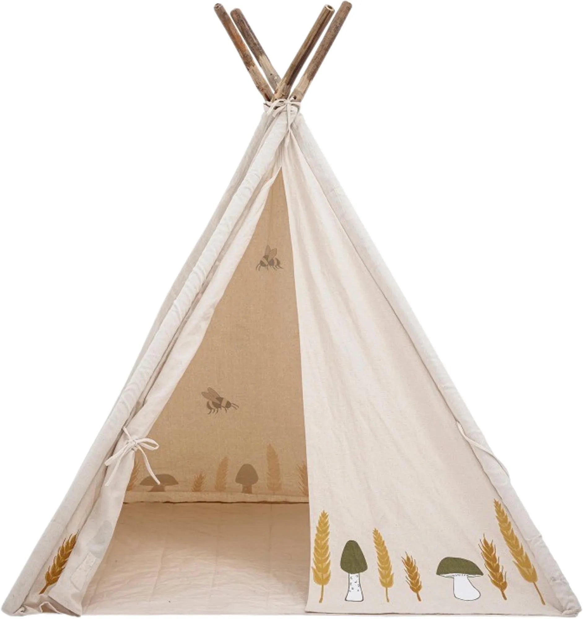 Millo Kinder-Tipi, Natur, Baumwolle, Zelt Kids, KAQTU Design