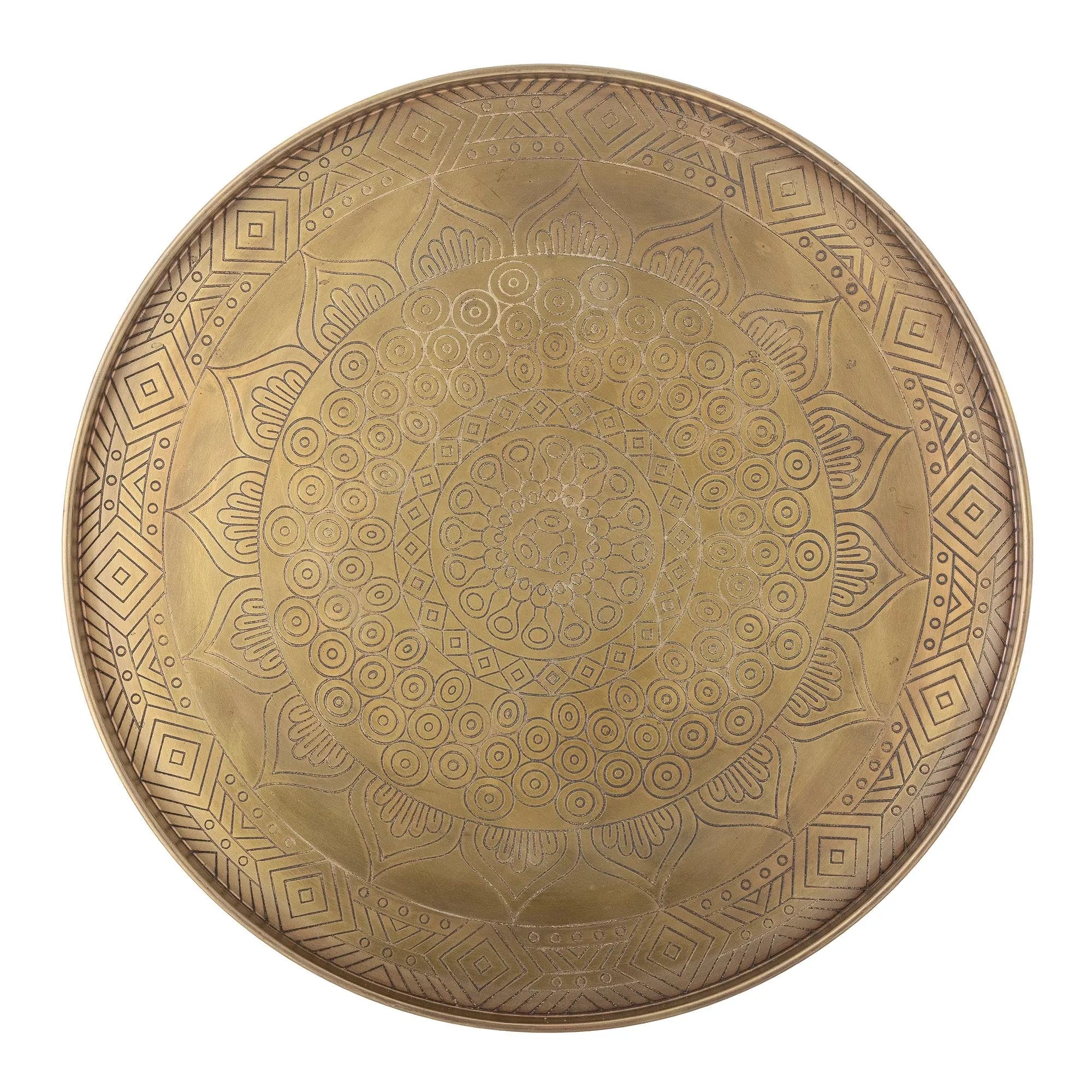 Conan tray, gold, metal