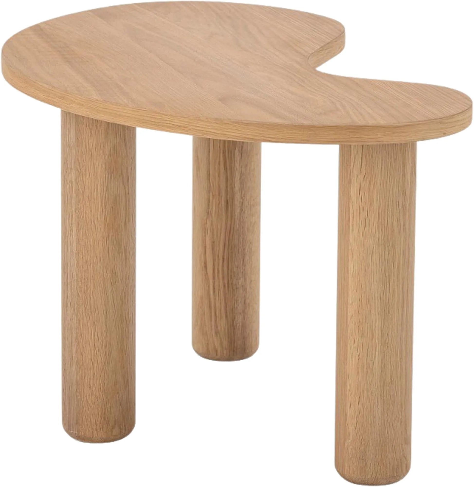 Luppa Couchtisch, Natur, Gummibaumholz, Beistelltisch, KAQTU Design