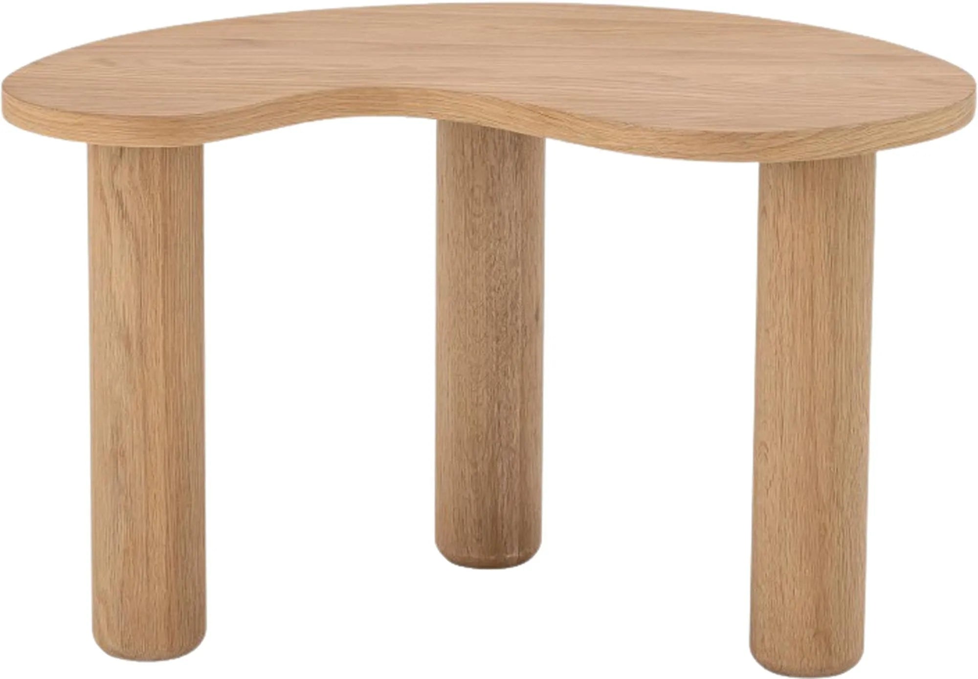 Luppa Couchtisch, Natur, Gummibaumholz, Beistelltisch, KAQTU Design