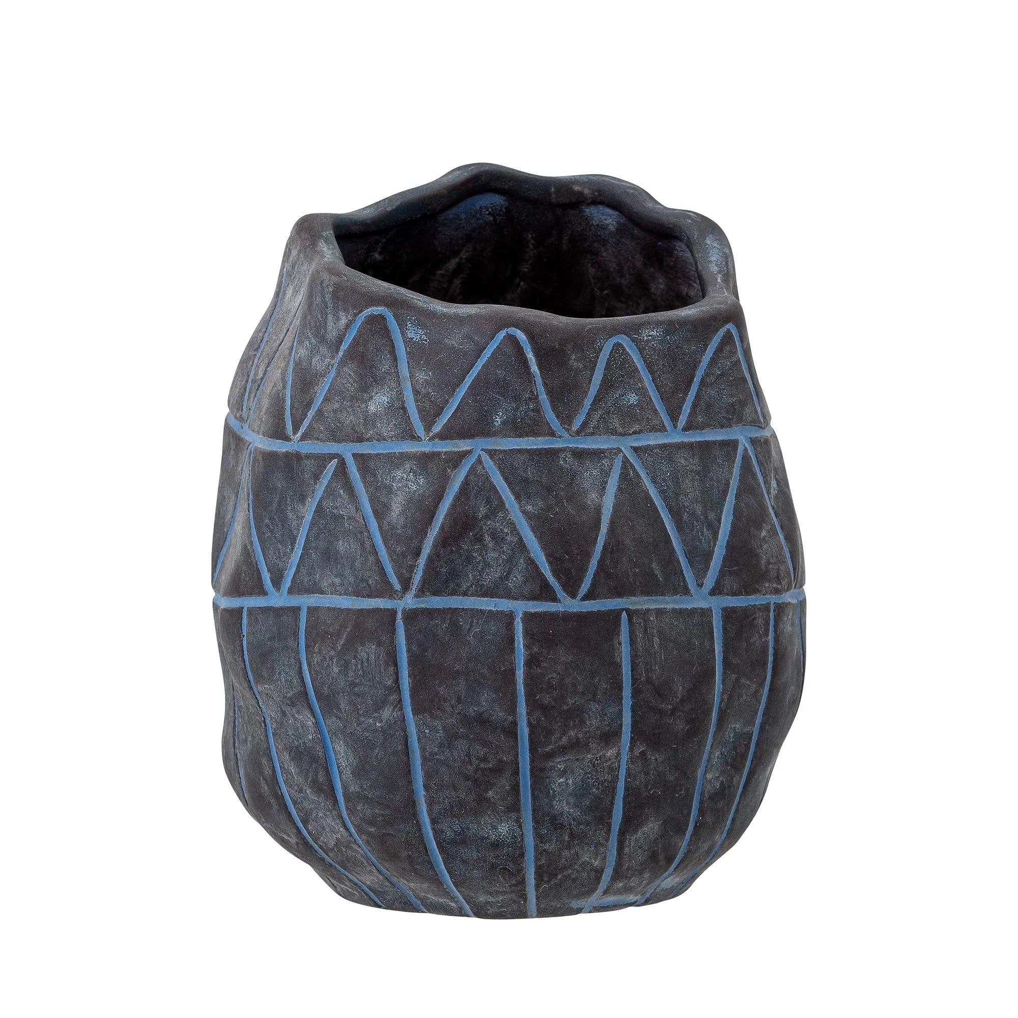 Elegante blaue Keramikvase von Creative Collection für stilvolle Räume.