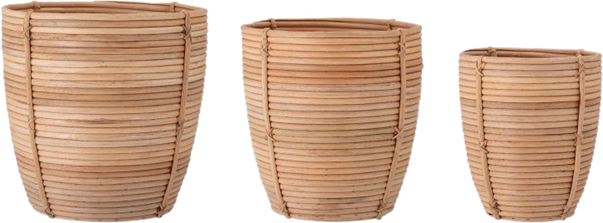 Karly Basket, Nature, Rattan - KAQTU Design