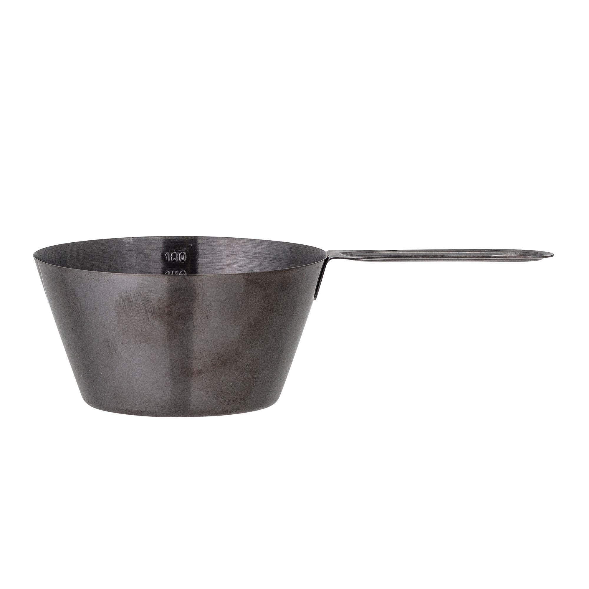 Iddi Measuring Cup, Schwarz, Edelstahl in Black präsentiert im Onlineshop von KAQTU Design AG. Küchenhelfer ist von Bloomingville