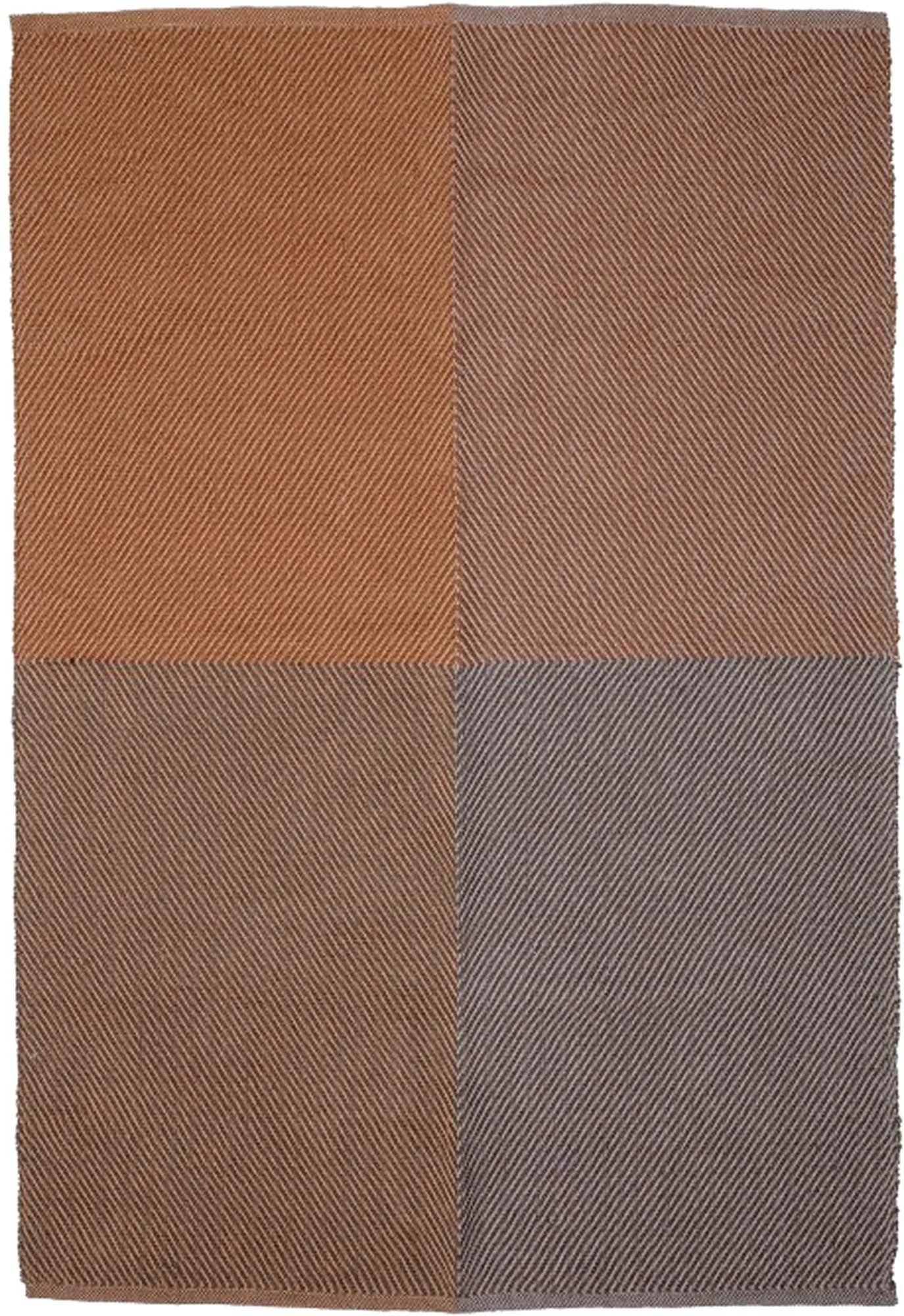 Rodin Teppich, Braun, Jute - KAQTU Design