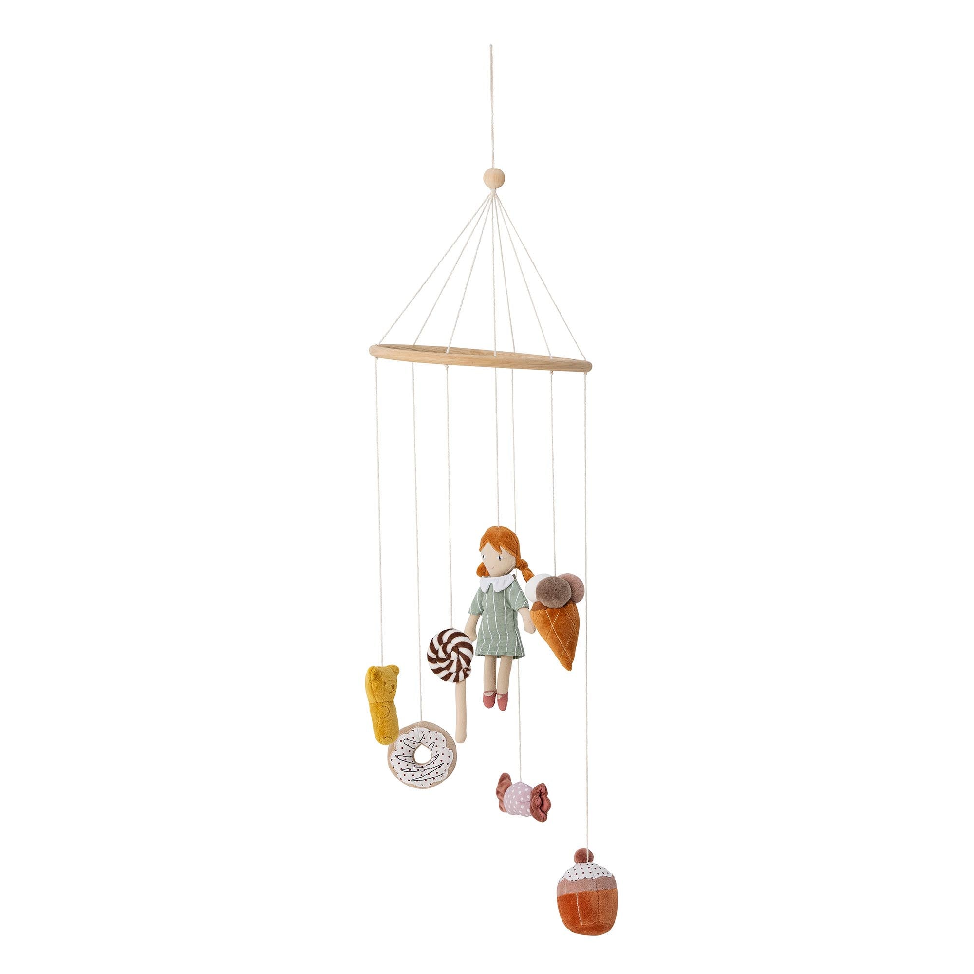 Rosana Mobile, Braun, Baumwolle in Brown präsentiert im Onlineshop von KAQTU Design AG. Objekte Kids ist von Bloomingville