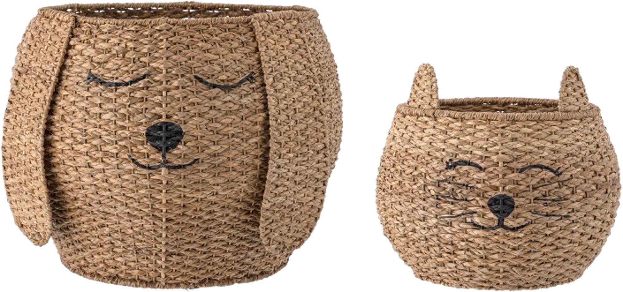 Milus Basket, Brown, Bankuan Grass - KAQTU Design