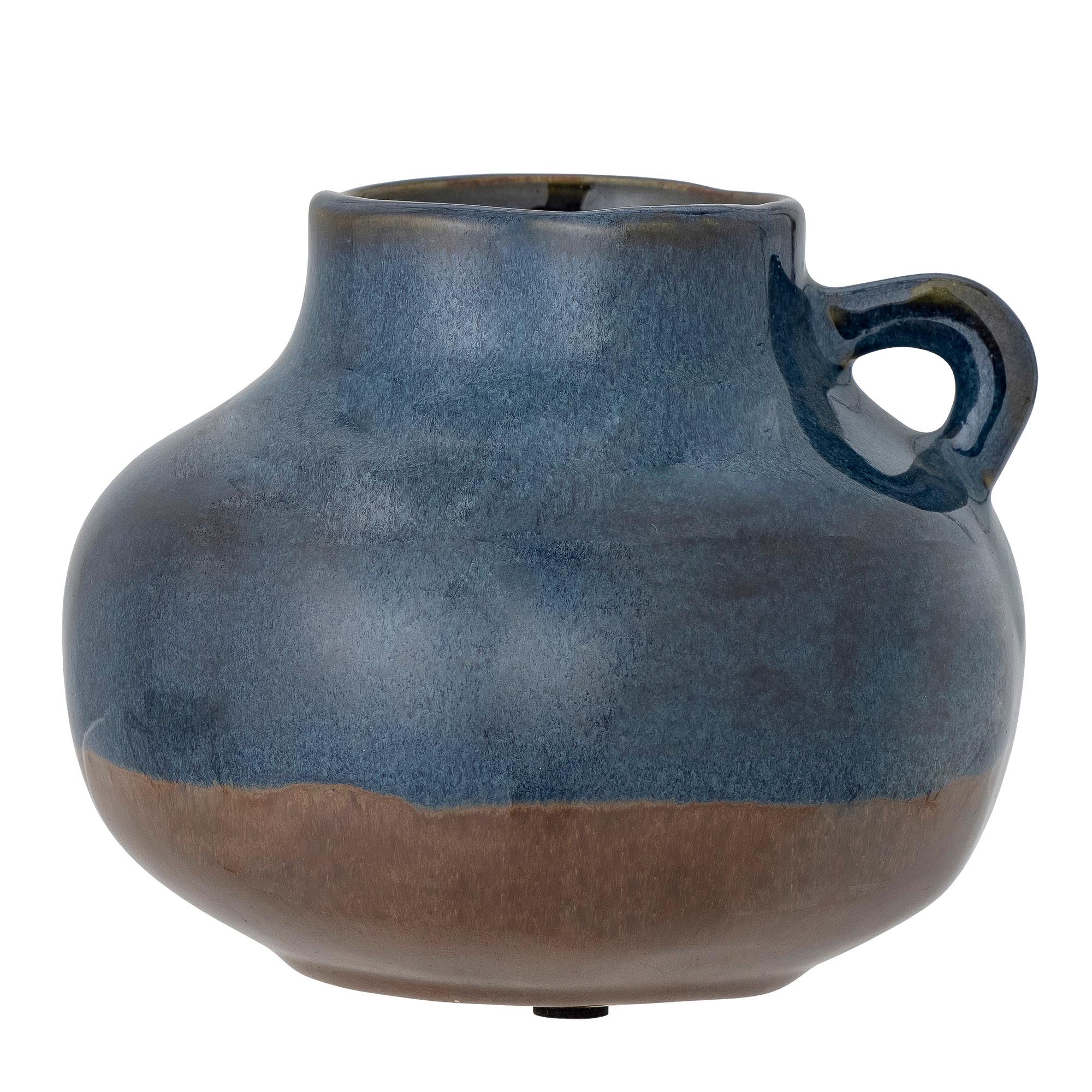 Tully Vase, Blau, Keramik in Blue präsentiert im Onlineshop von KAQTU Design AG. Vase ist von Bloomingville