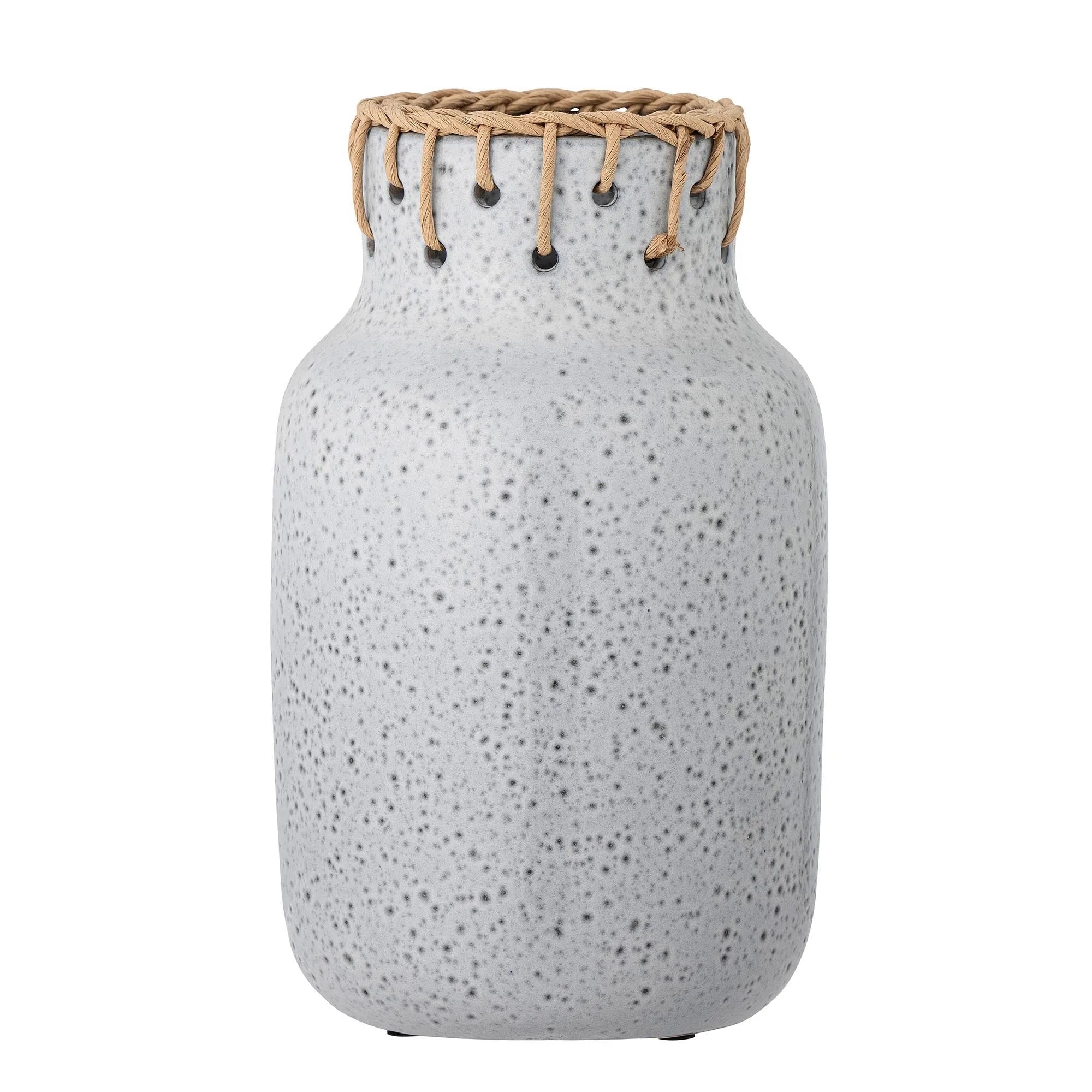 Janel Vase, Grau, Keramik