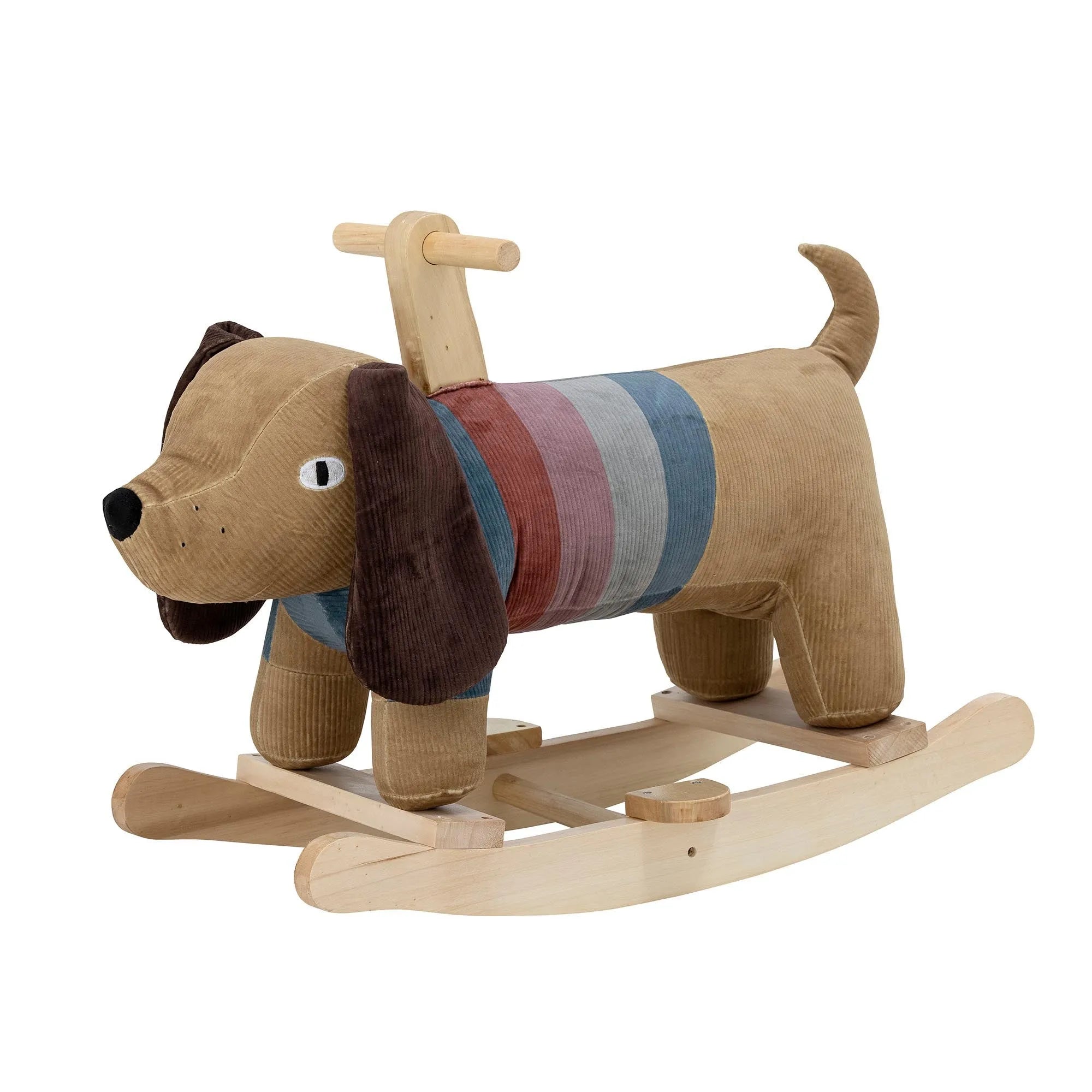 Charlie Rocking Toy, Dog, Braun, Polyester, Objekte Kids, KAQTU Design