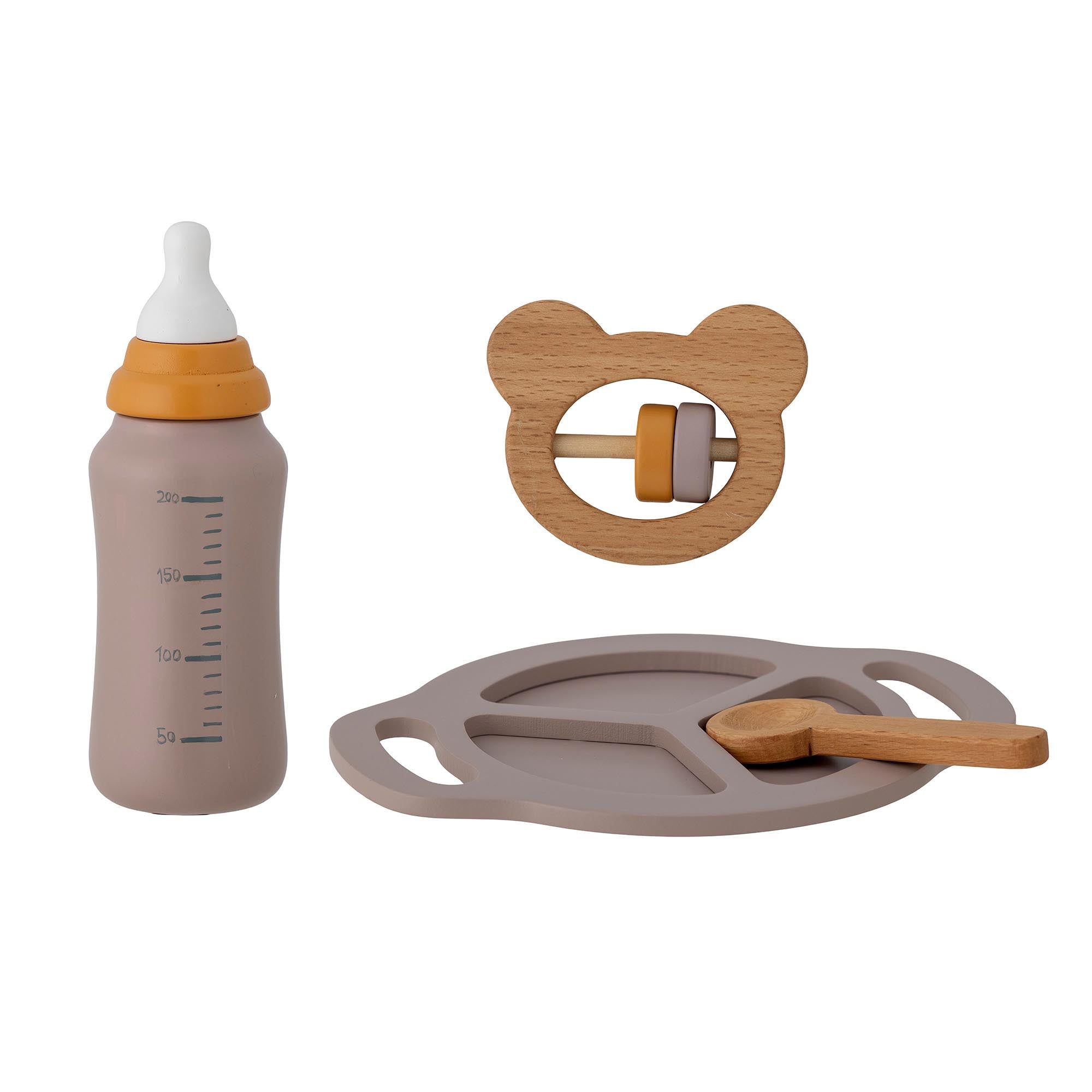 Riina Spielset, Grau, FSC® 100%, Beech in Grey präsentiert im Onlineshop von KAQTU Design AG. Spiele Kids ist von Bloomingville