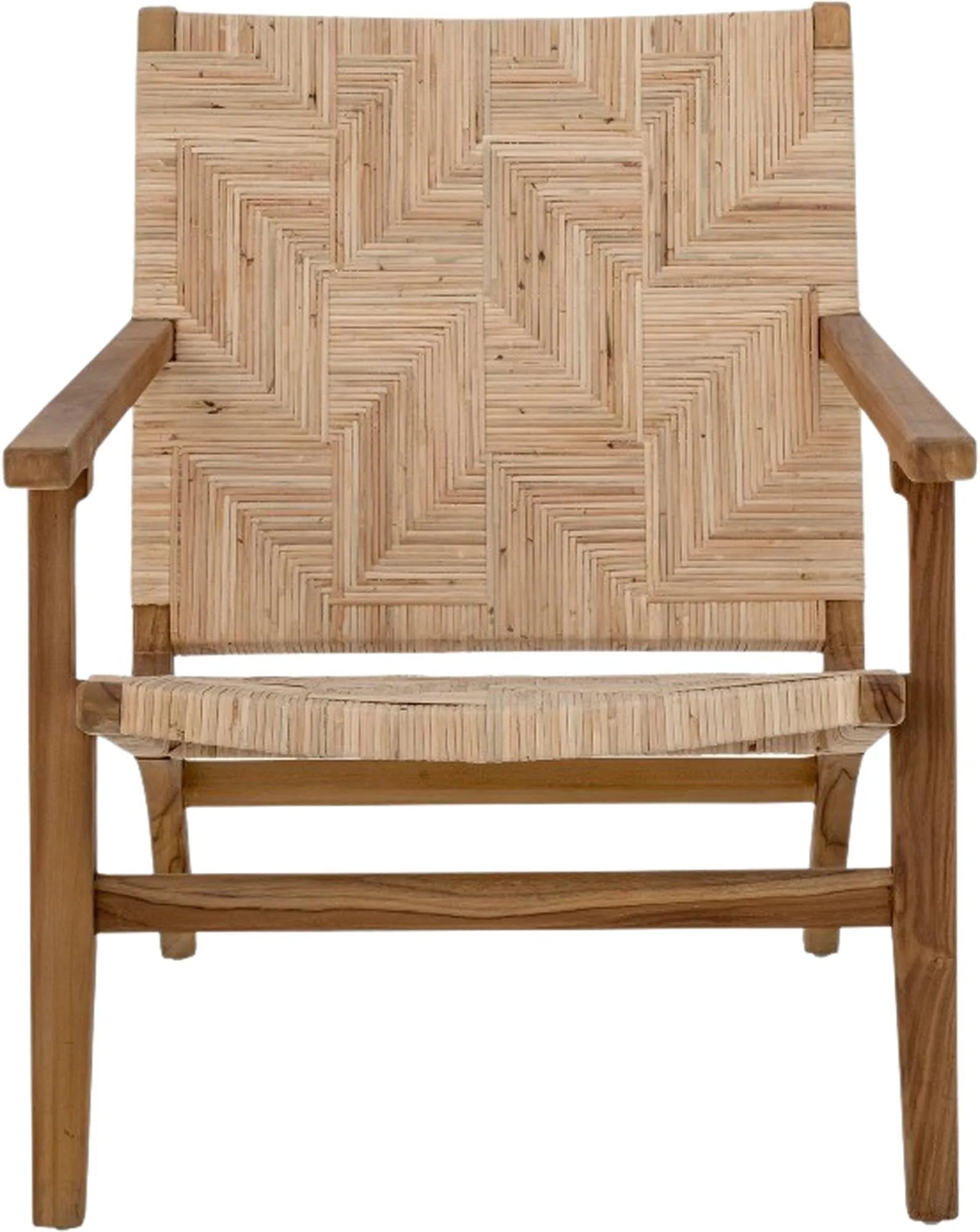 Mills Loungesessel, Braun, Rattan, Sessel, KAQTU Design