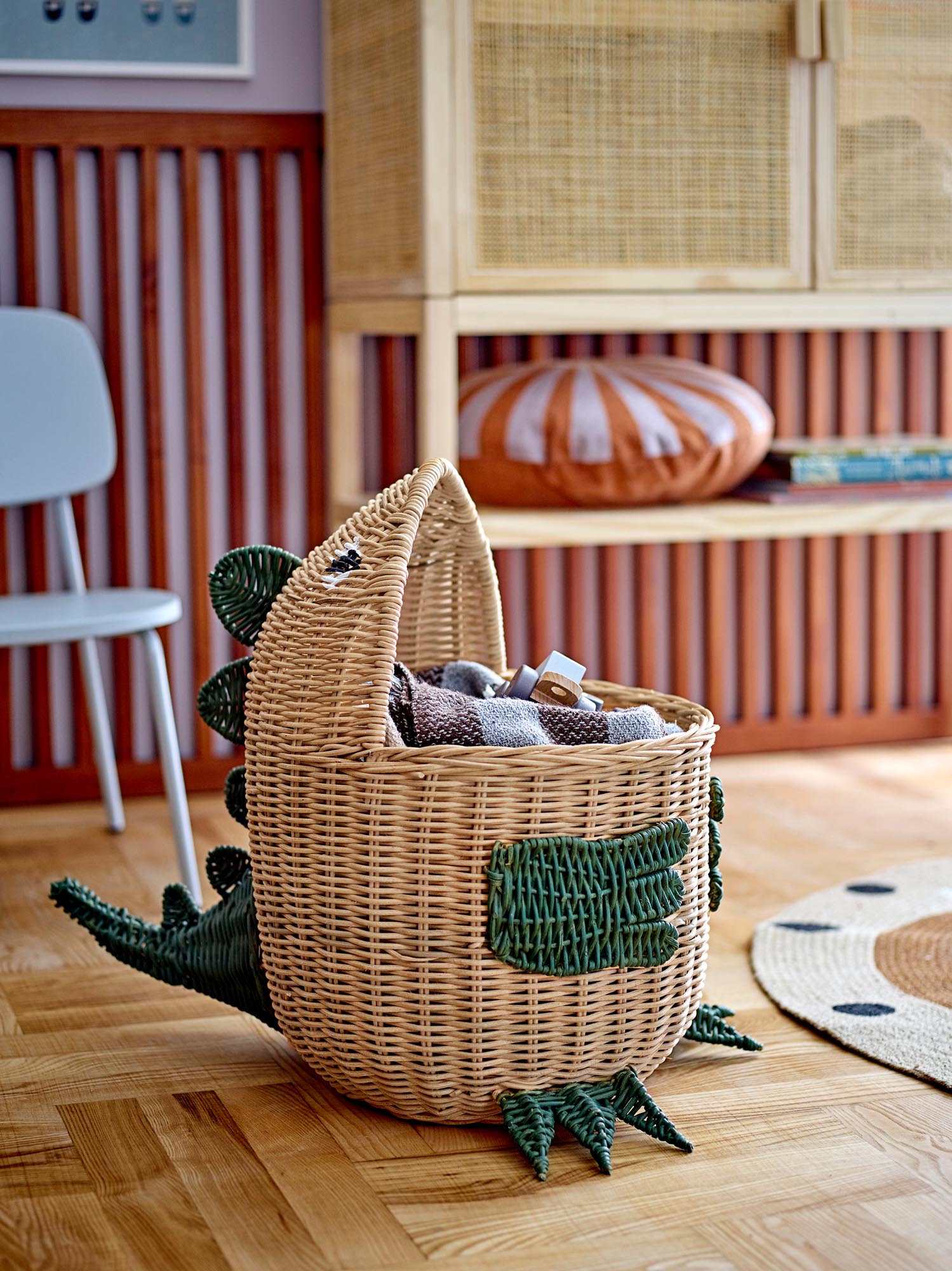 Eddi Korb, Natur, Rattan in Nature präsentiert im Onlineshop von KAQTU Design AG. Aufbewahrungskorb ist von Bloomingville