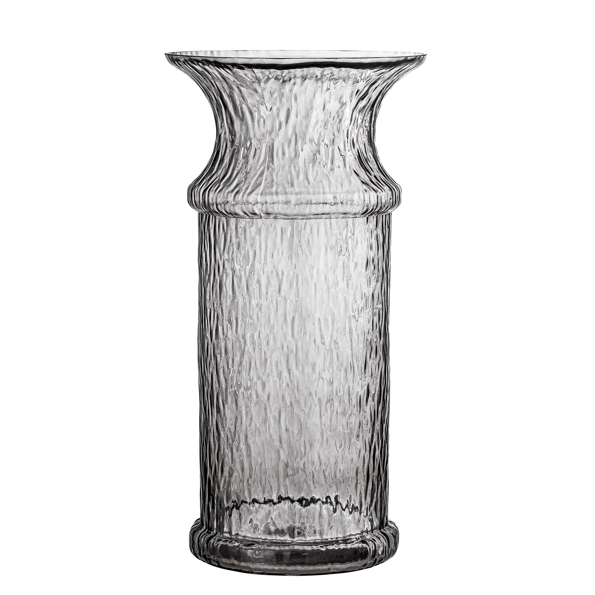 Dida Vase, Grau, Glas