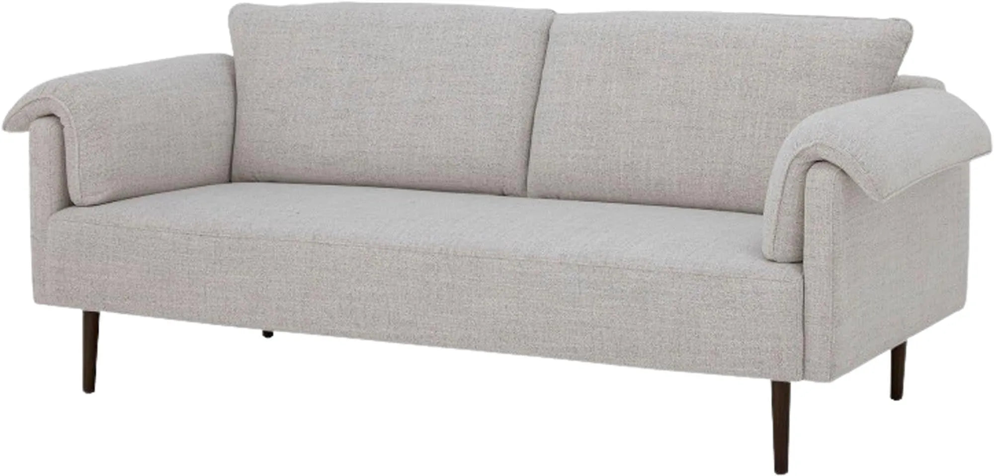 Chesham Sofa, Weiá, Polyester, 2er Sofa, KAQTU Design