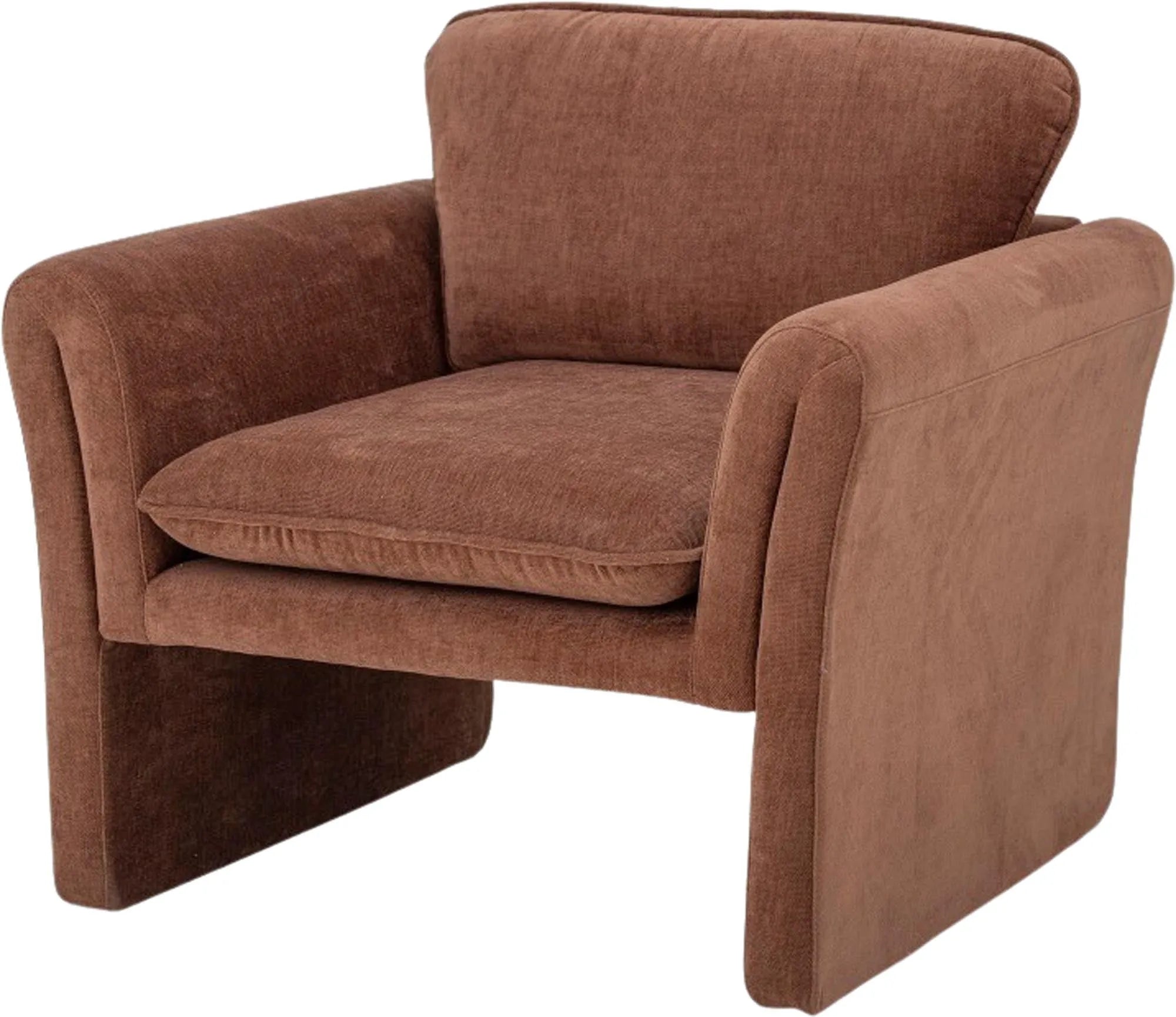 Paseo Loungesessel, Braun, Polyester, Sessel, KAQTU Design