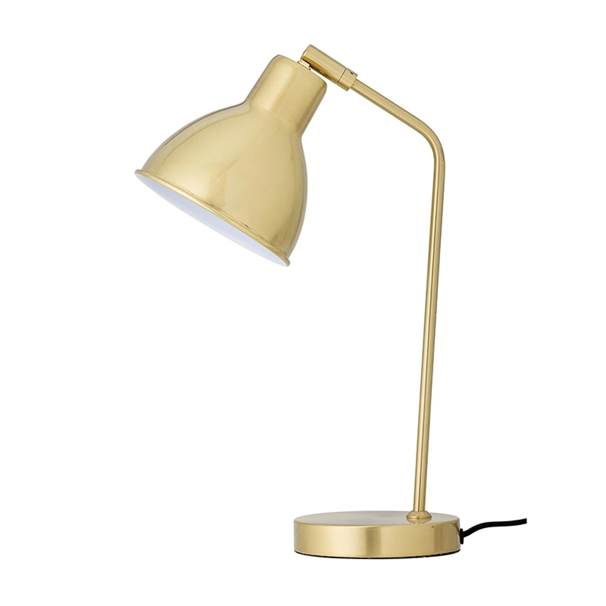 Elegante Catya Tischlampe aus Messing von Bloomingville: nordisches Design, langlebiges Eisen, stilvolle Beleuchtung.