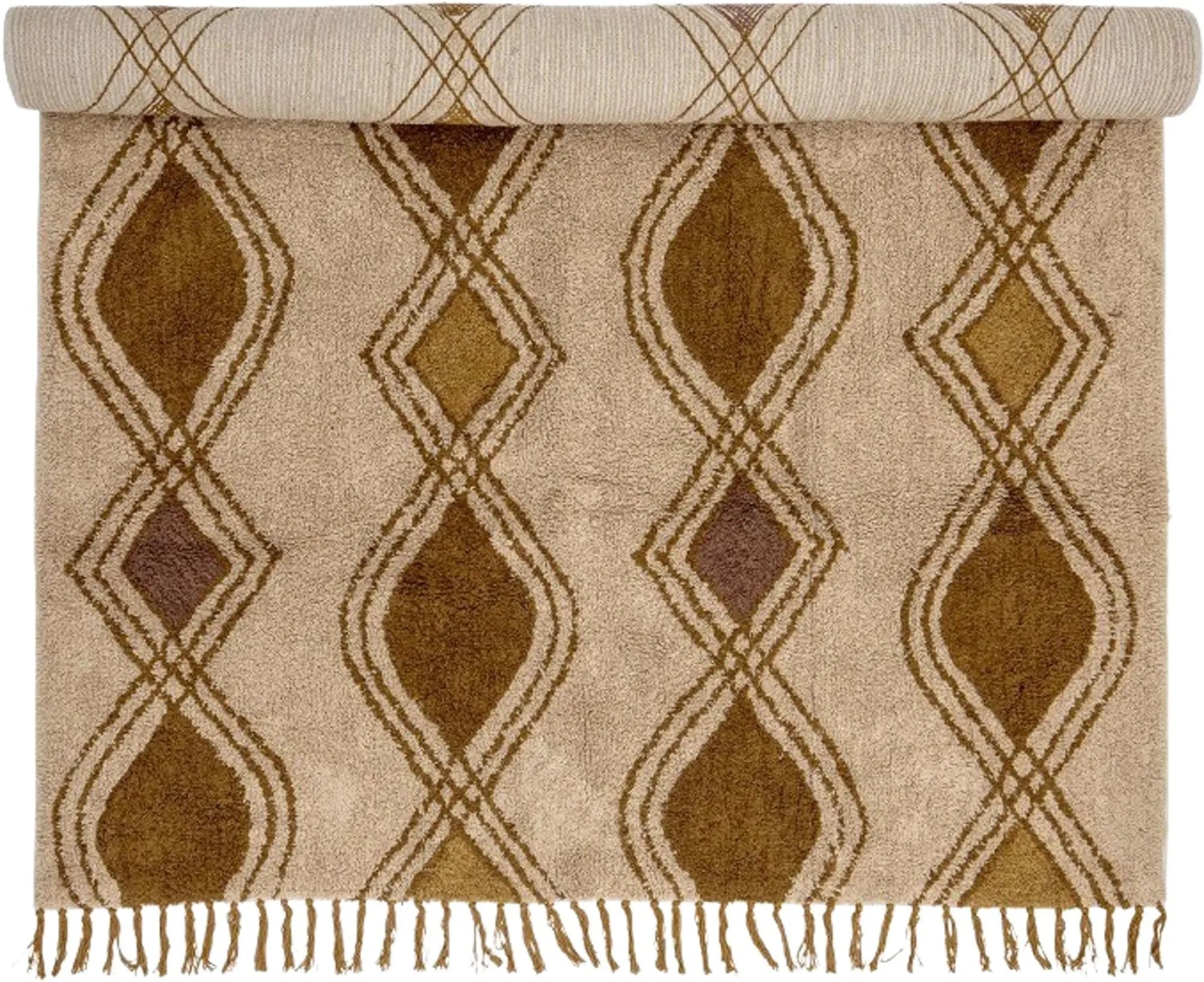 Isadora Teppich, Natur, Baumwolle - KAQTU Design