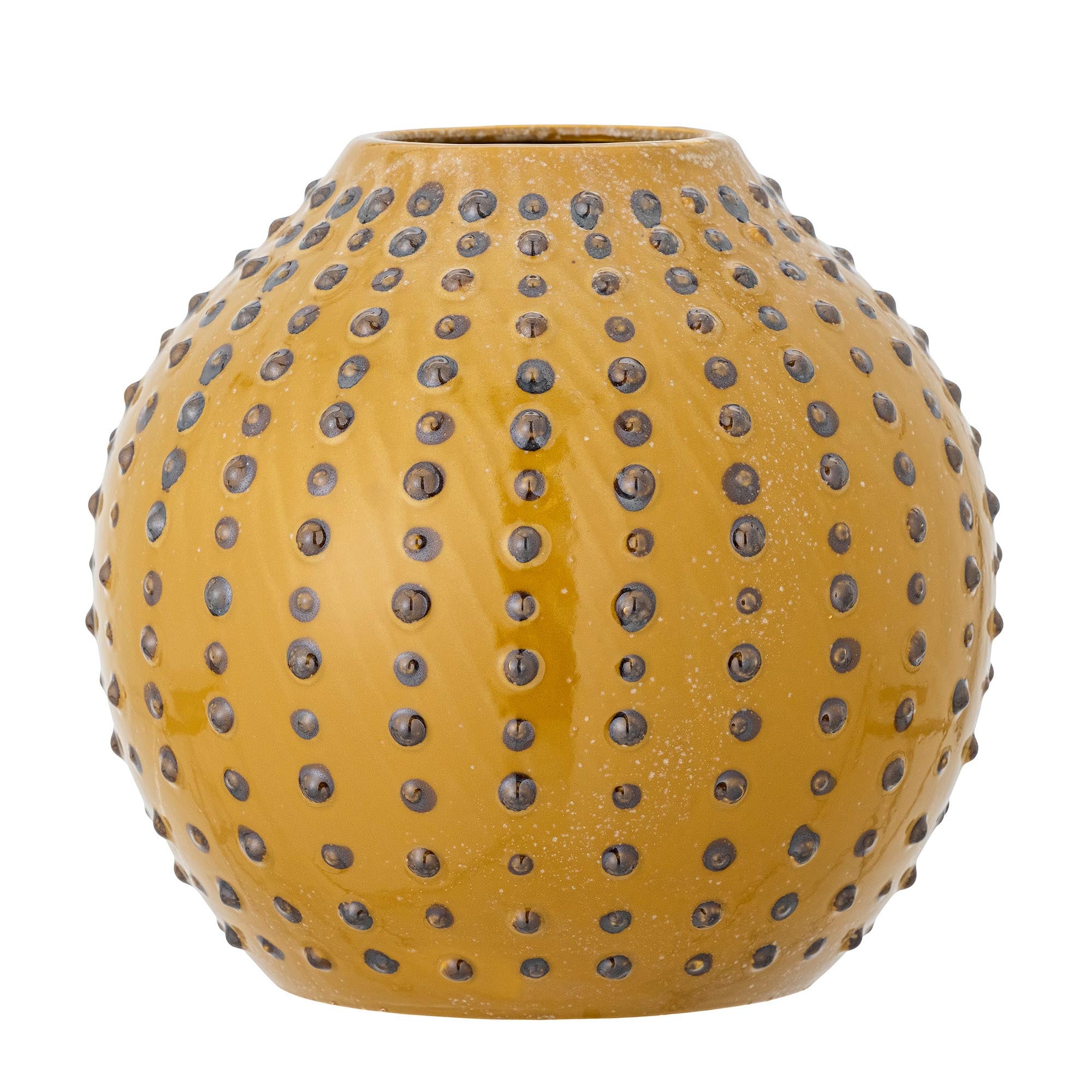 Toofan Vase, Gelb, Steingut in Yellow präsentiert im Onlineshop von KAQTU Design AG. Vase ist von Bloomingville