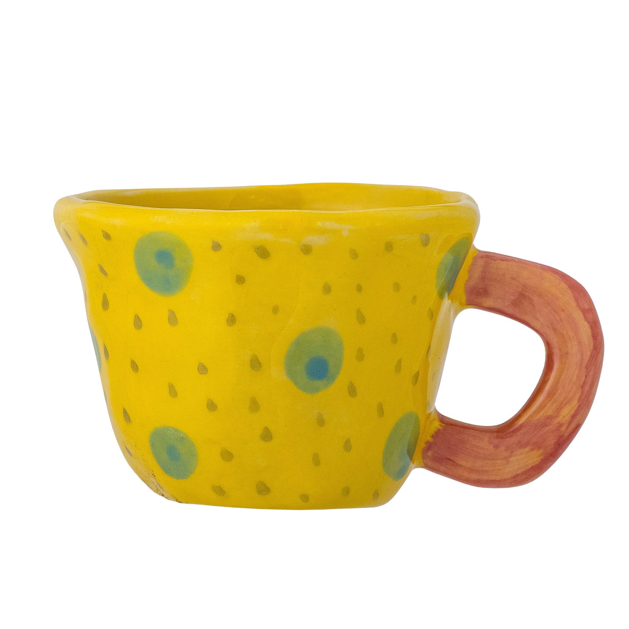 Nini Tasse, Gelb, Steingut in Yellow präsentiert im Onlineshop von KAQTU Design AG. Tasse ist von Bloomingville