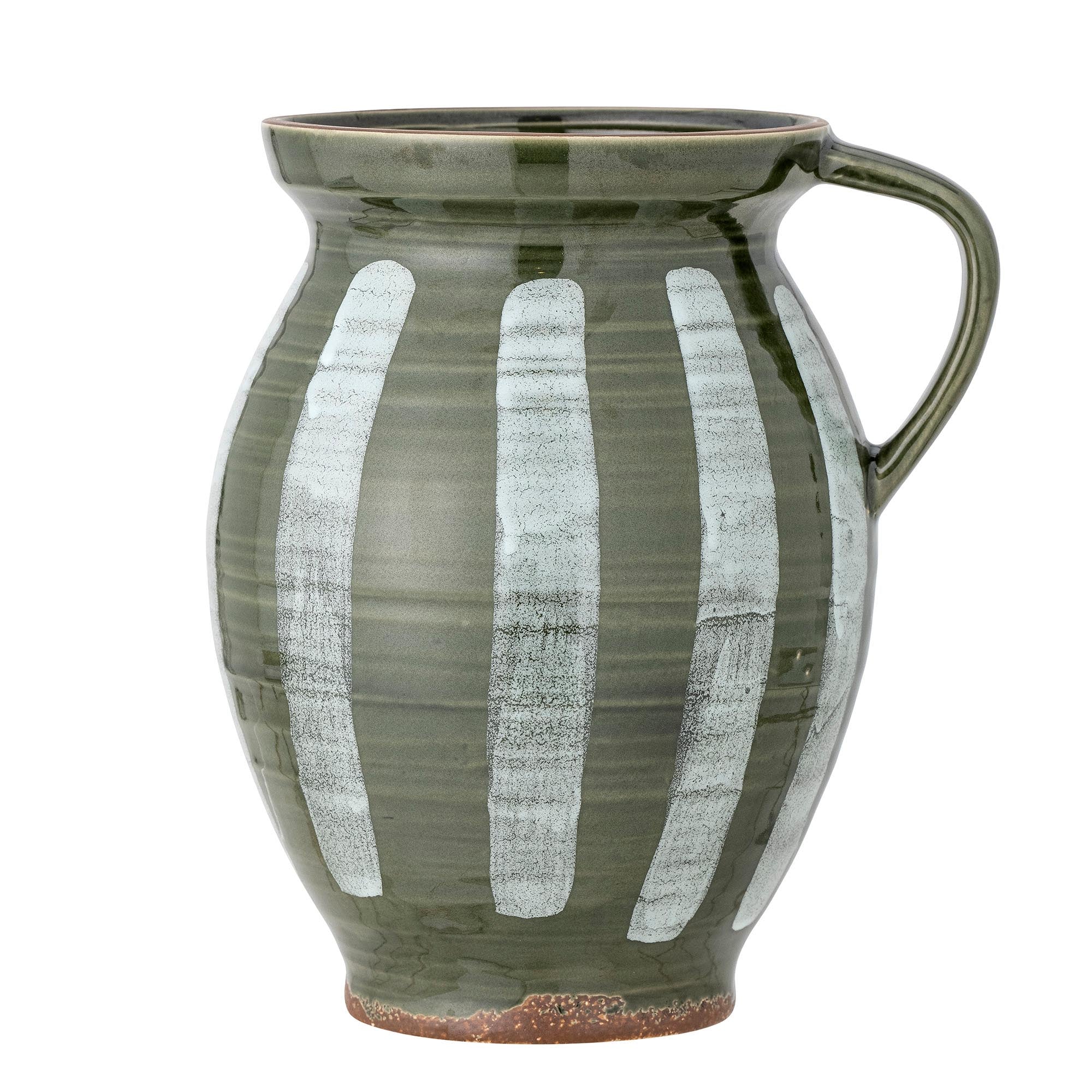 Frigg Vase, Grün, Steingut in Green präsentiert im Onlineshop von KAQTU Design AG. Vase ist von Bloomingville