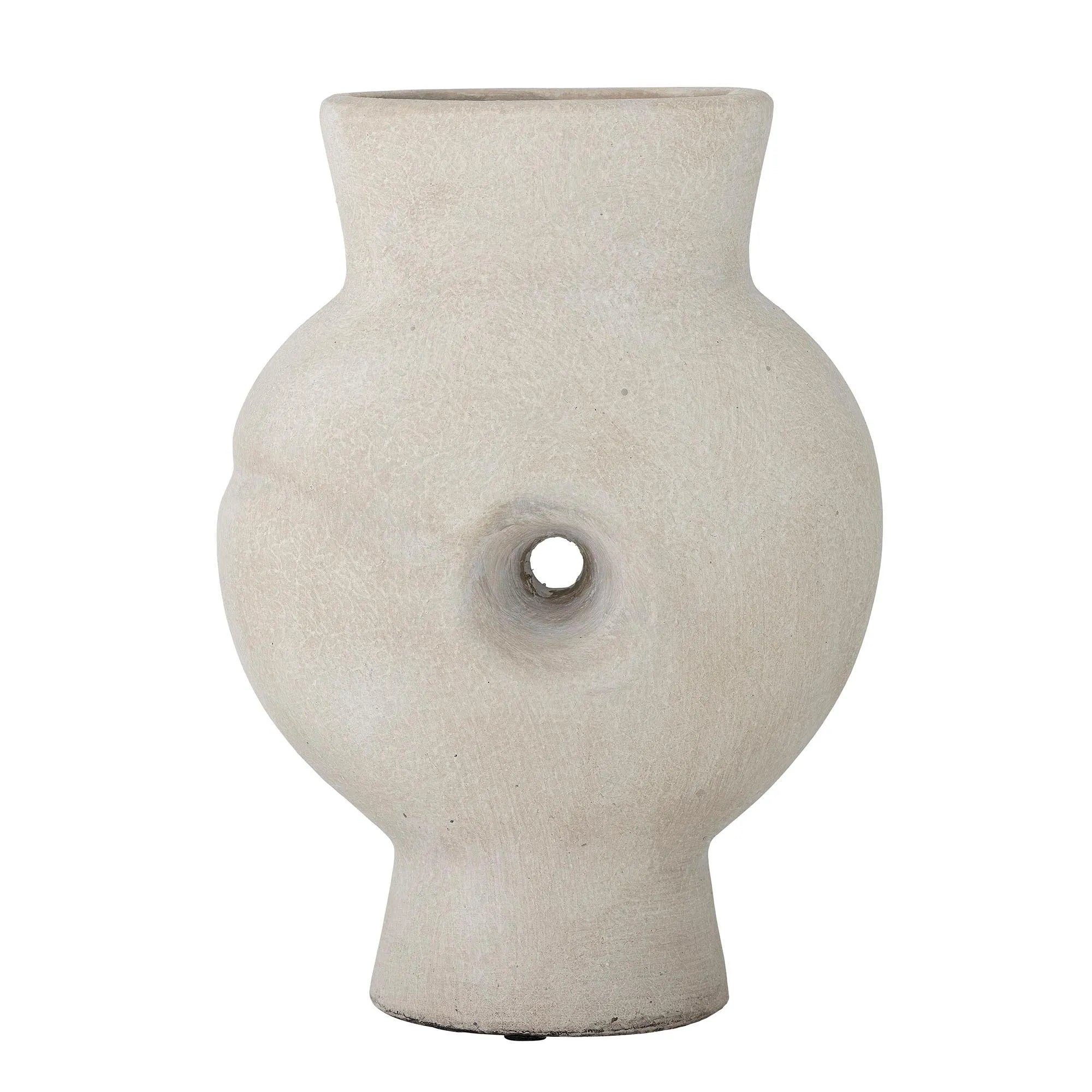 Elegante Chania Vase aus Terrakotta für stilvolle Wohnakzente.