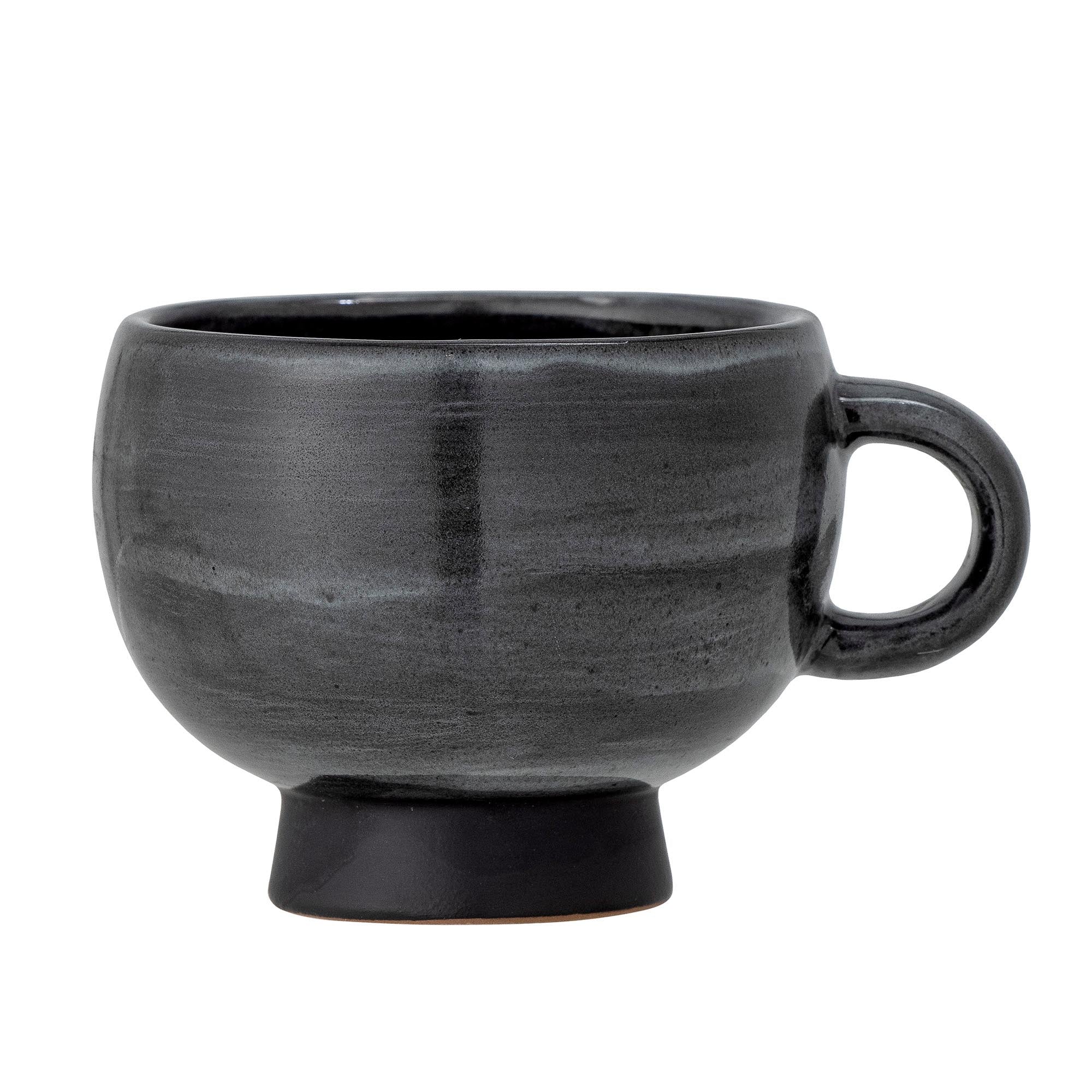 Emilo Tasse, Grau, Steingut in Grey präsentiert im Onlineshop von KAQTU Design AG. Tasse ist von Bloomingville