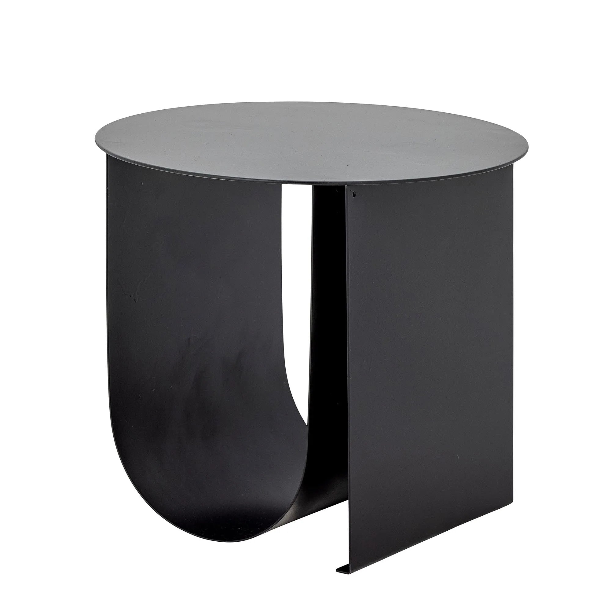 Cher Beistelltisch, Schwarz, Metall, Beistelltisch, KAQTU Design