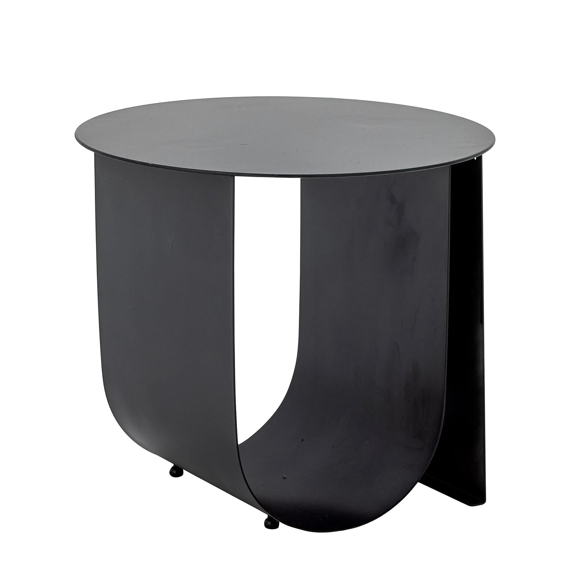 Cher Beistelltisch, Schwarz, Metall, Beistelltisch, KAQTU Design