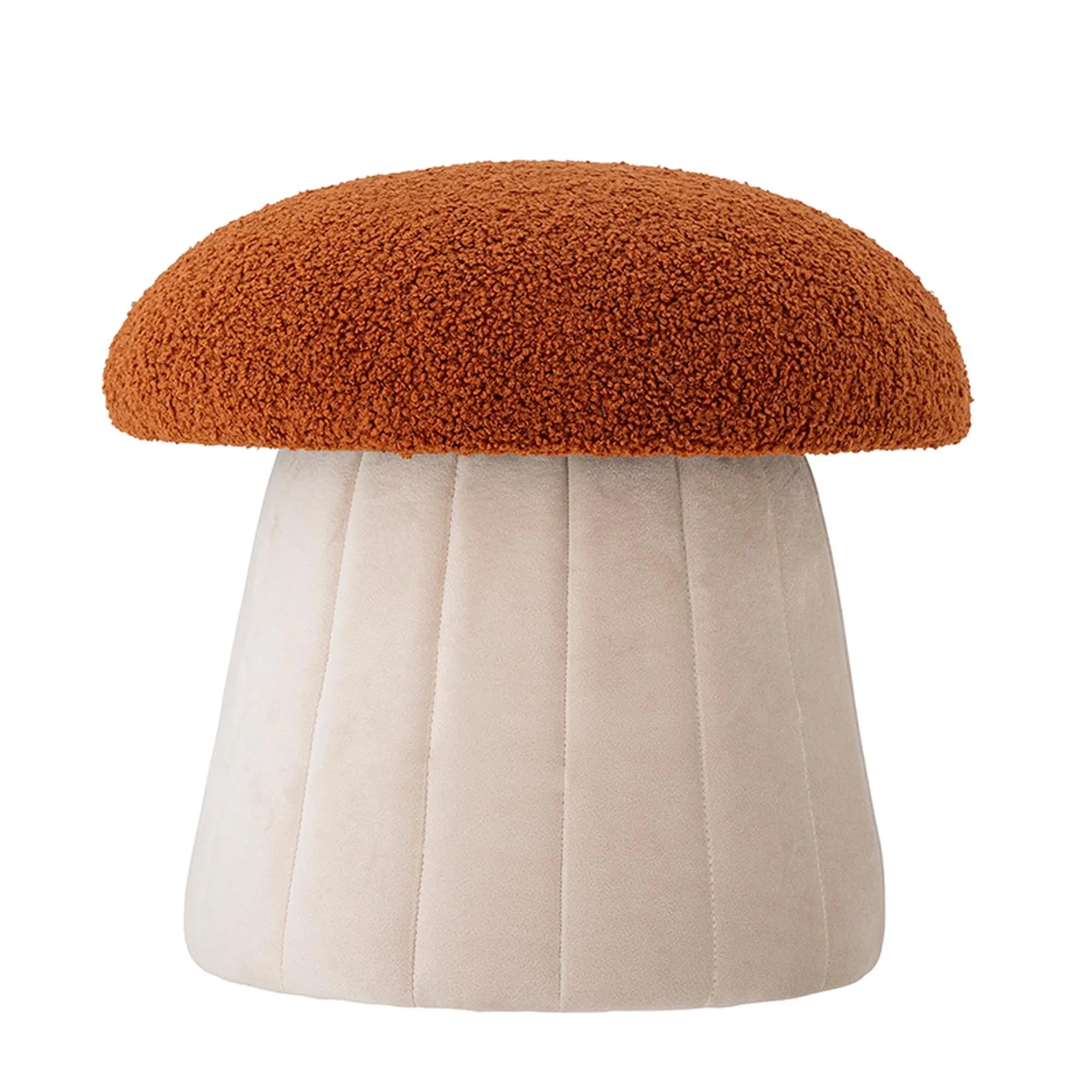 Bertil Pouf, Rot: Stilvoller Pouf für Kinderzimmer von Bloomingville.