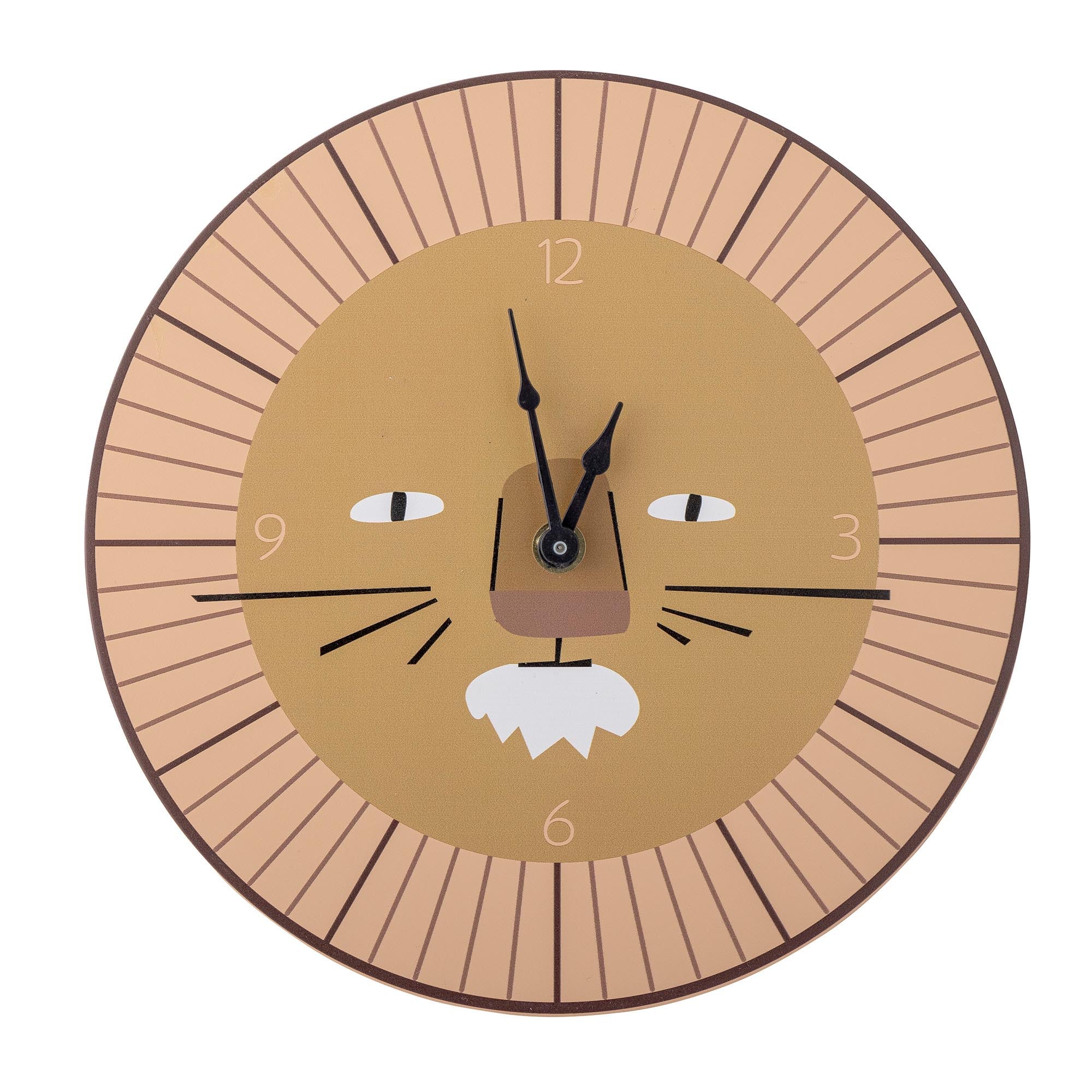 Harrison Wanduhr, Braun, MDF in Brown präsentiert im Onlineshop von KAQTU Design AG. Wanduhr ist von Bloomingville