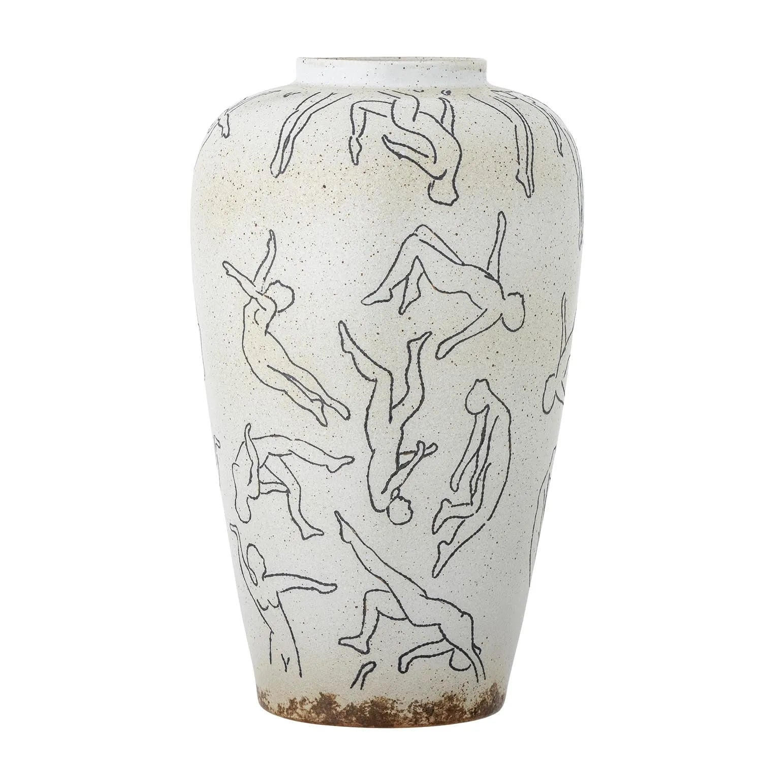 Adah Vase, Natur, Steingut in Natur präsentiert im Onlineshop von KAQTU Design AG. Vase ist von Bloomingville