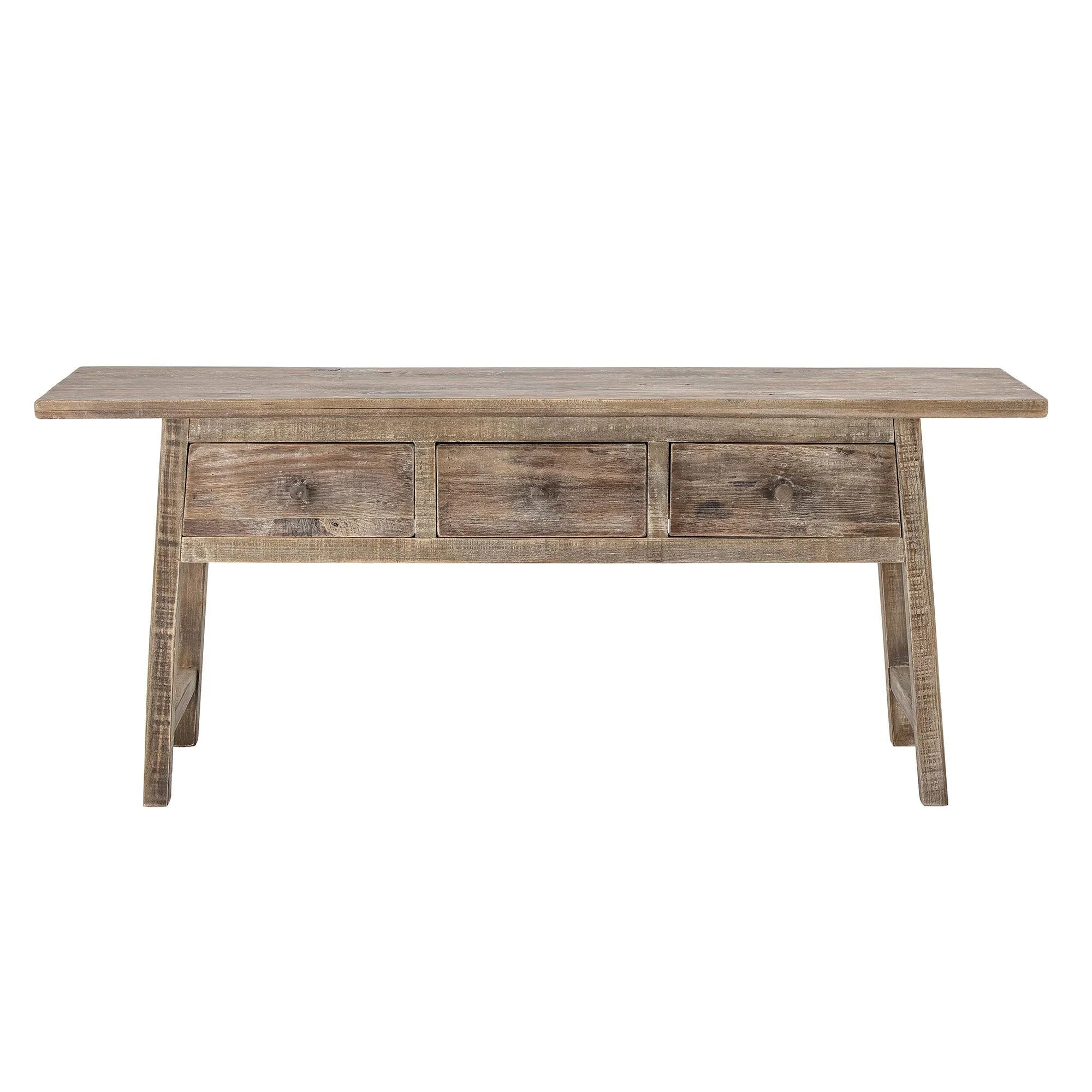 Camden Konsolentisch, Natur, Reclaimed Pine Wood, Schreibtisch, KAQTU Design