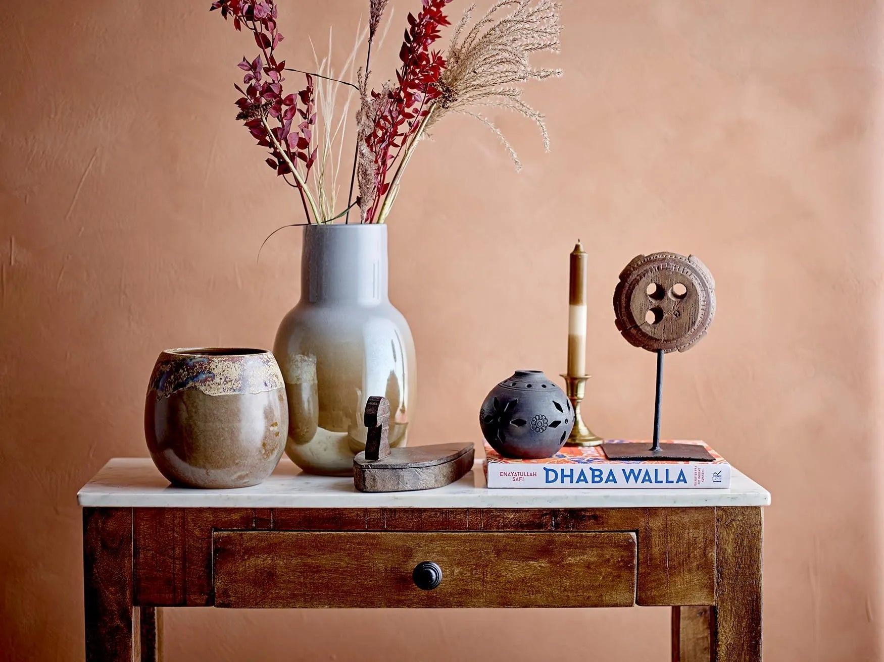 Hamida Box mit Deckel, Braun, Recyceltes Holz