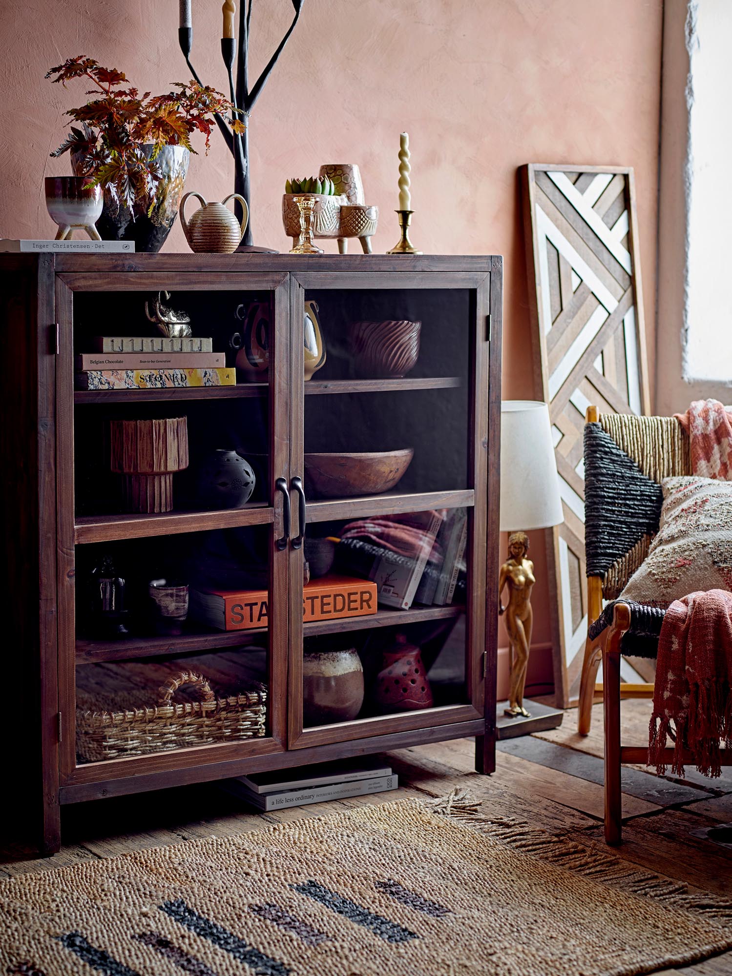 Marl Kabinett, Braun, Tannenholz in Brown präsentiert im Onlineshop von KAQTU Design AG. Cabinet ist von Bloomingville