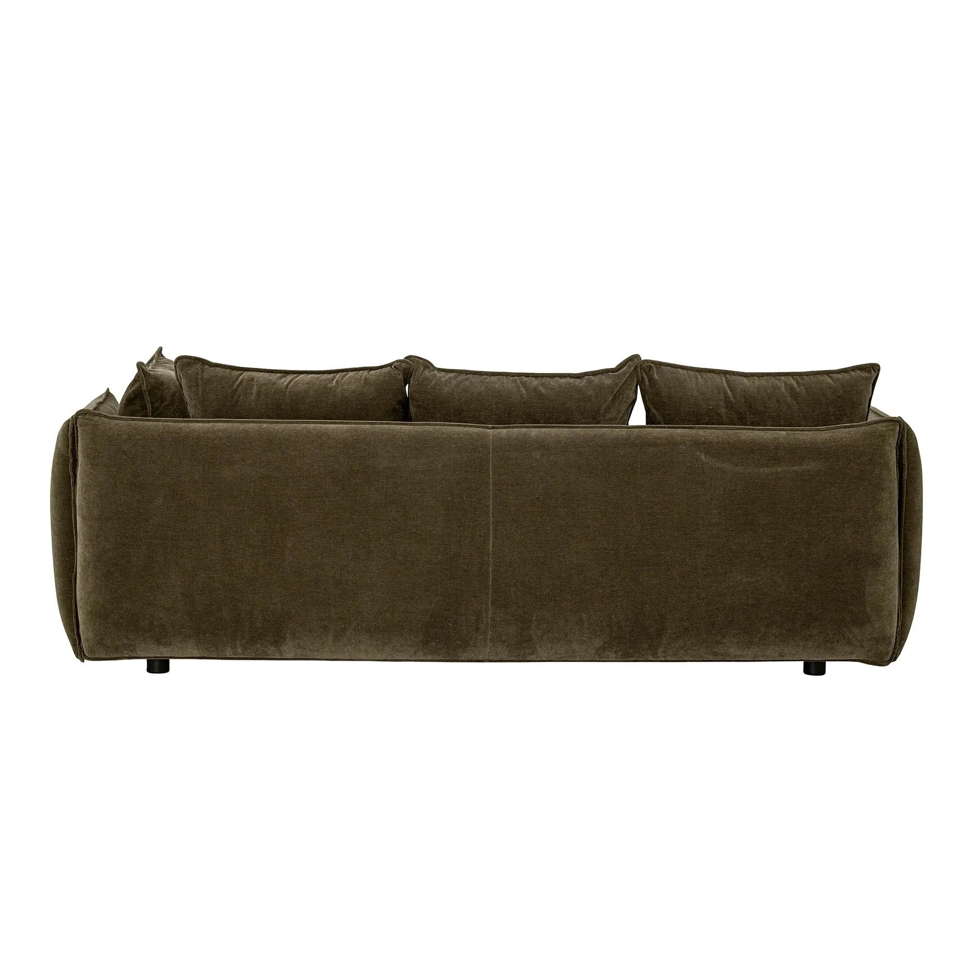 Austin Sofa, Grün, Recycled Polyester, 3er Sofa, KAQTU Design