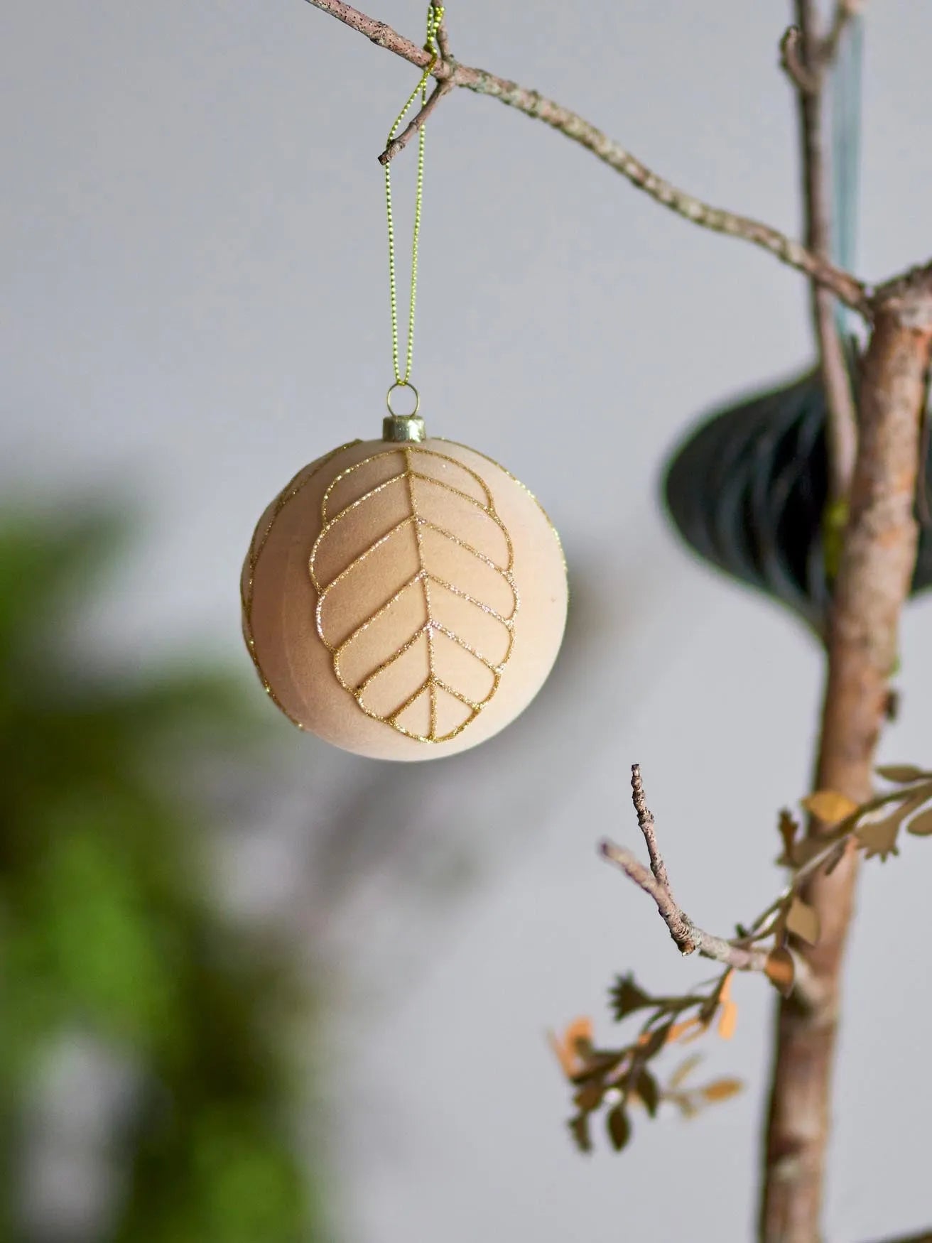 Cira Ornament, Gold, Kunststoff