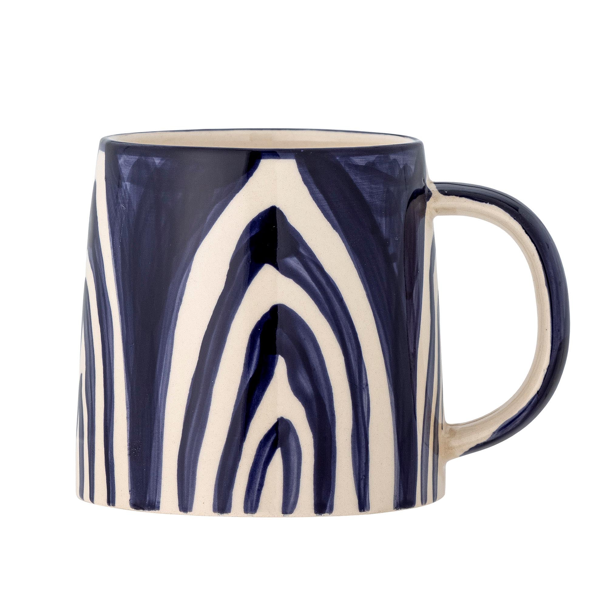 Shama Becher, Blue, Steingut in Blue präsentiert im Onlineshop von KAQTU Design AG. Glas ist von Bloomingville