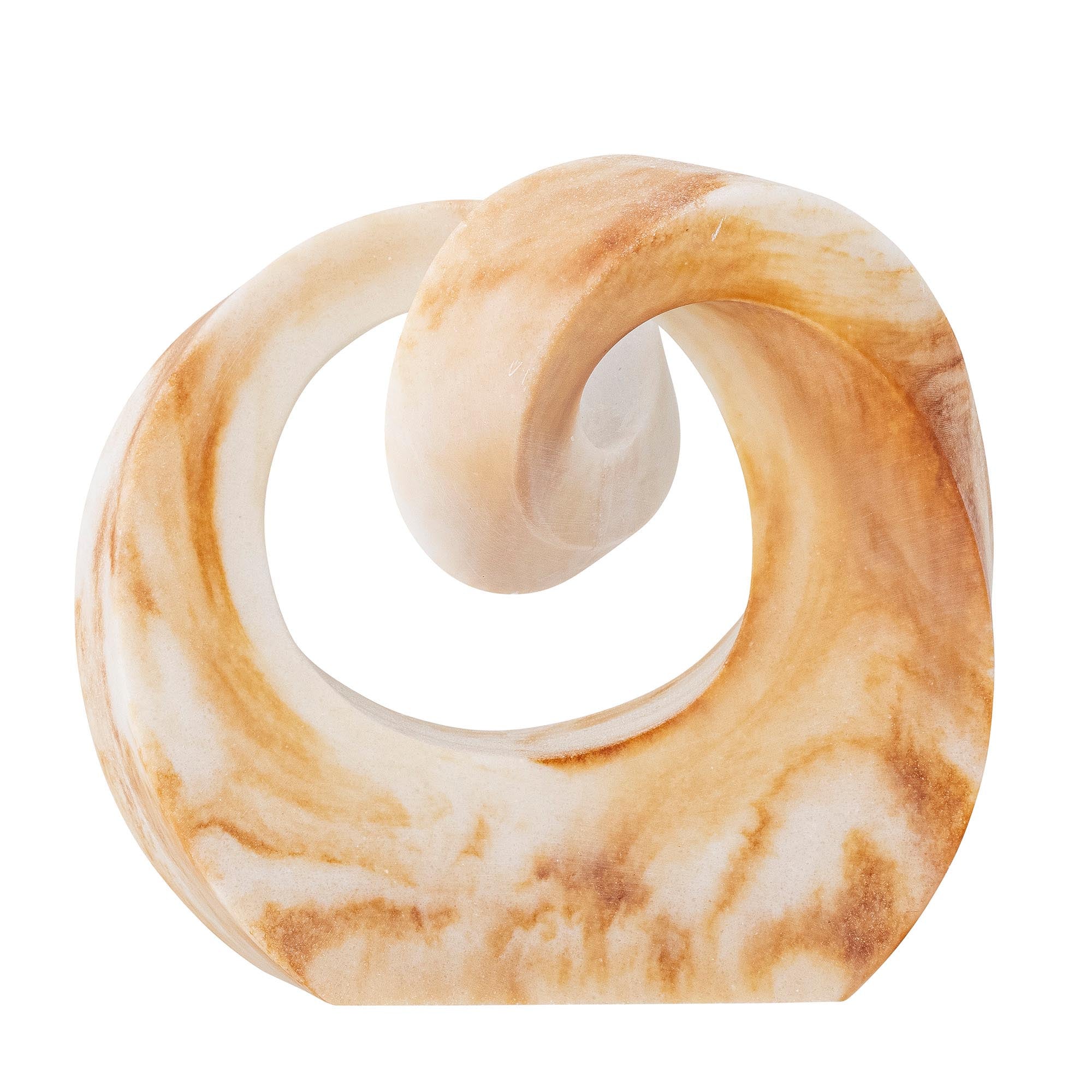 Swirl Deko, Braun, Polyresin in Brown präsentiert im Onlineshop von KAQTU Design AG. Kunstgegenstände ist von Bloomingville