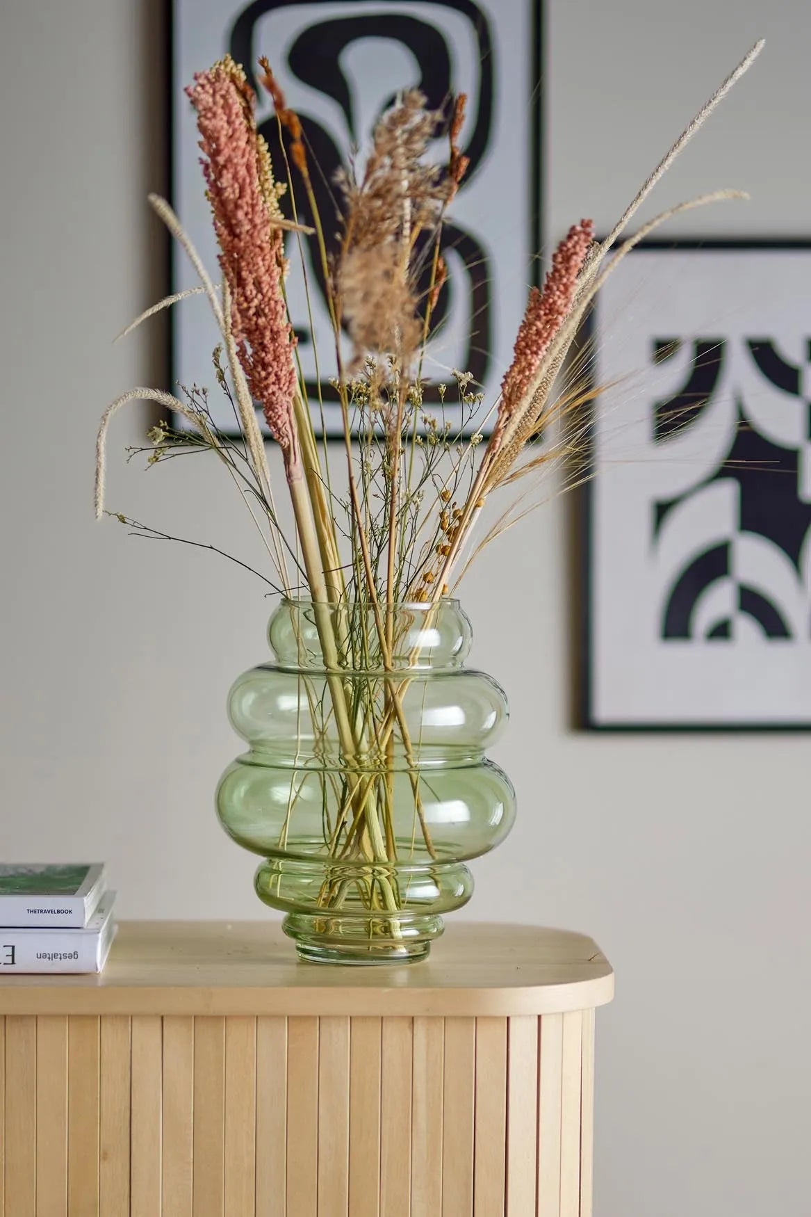 Annhelene vase, green, glass